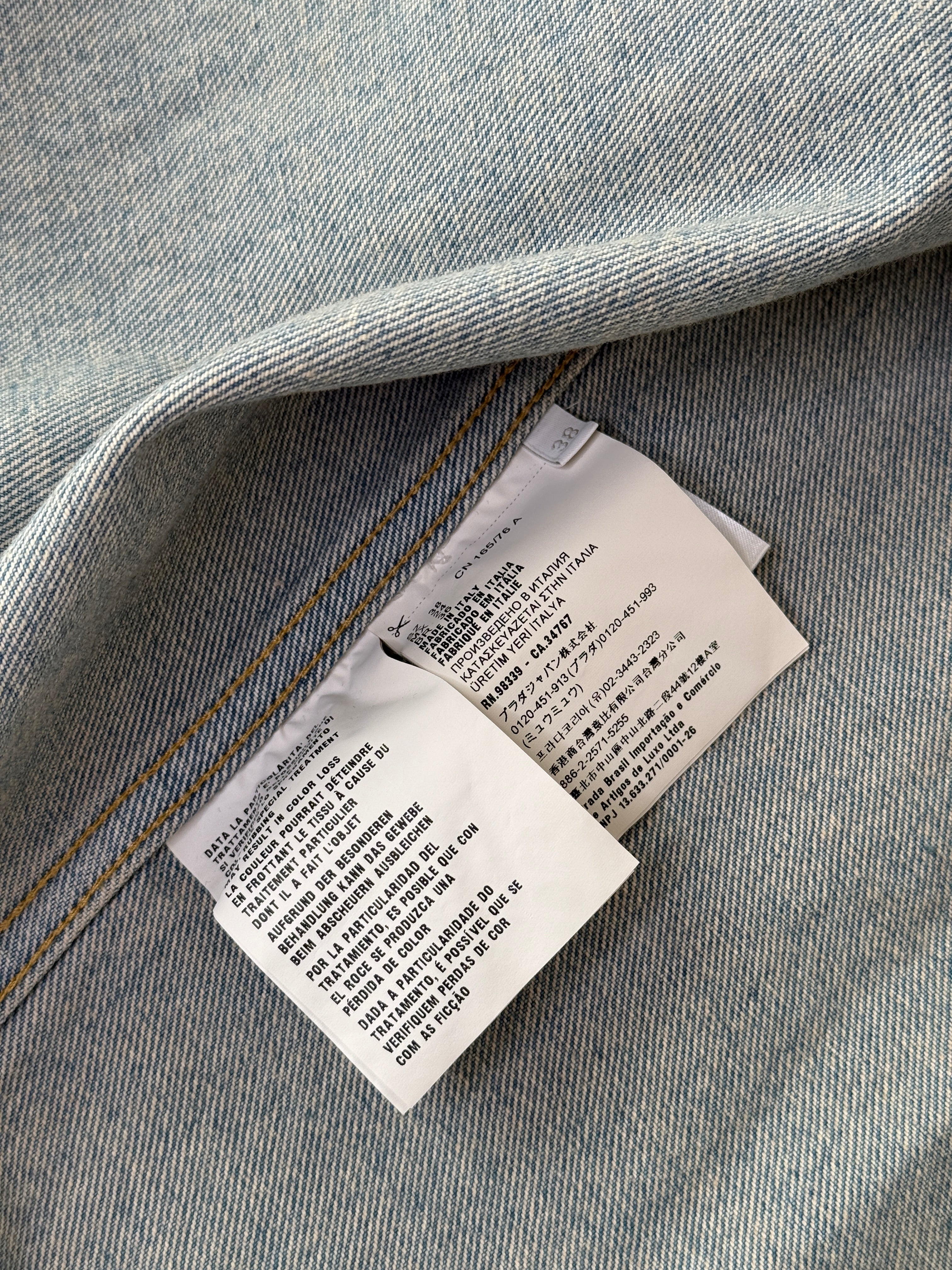 Prada Oversized Denim Shirt Dress (Size 38/UK6)