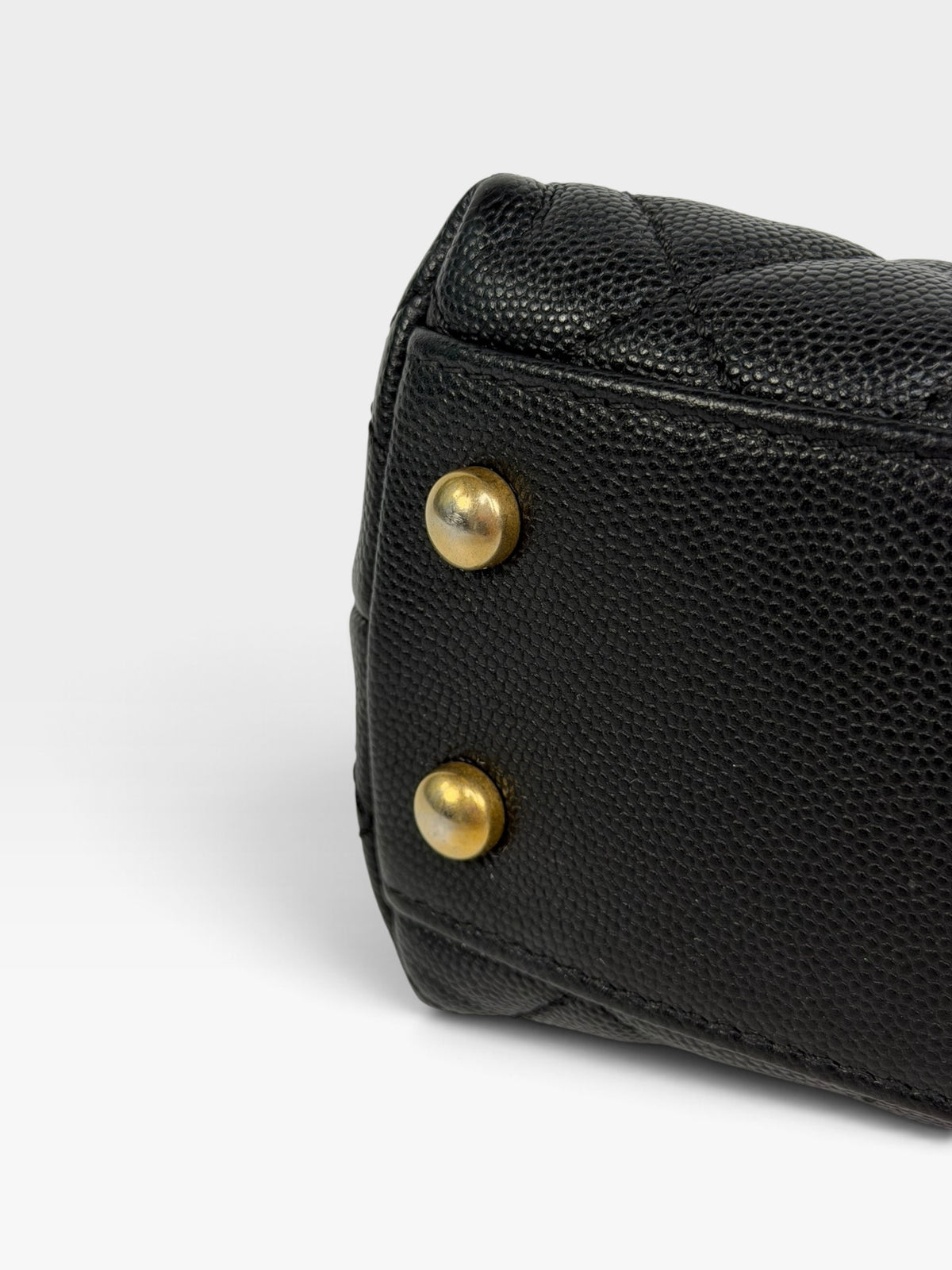 Chanel Small Coco In Black Caviar Lizard Leather With Gold Hardware. 100% authentic and preloved in excellent condition