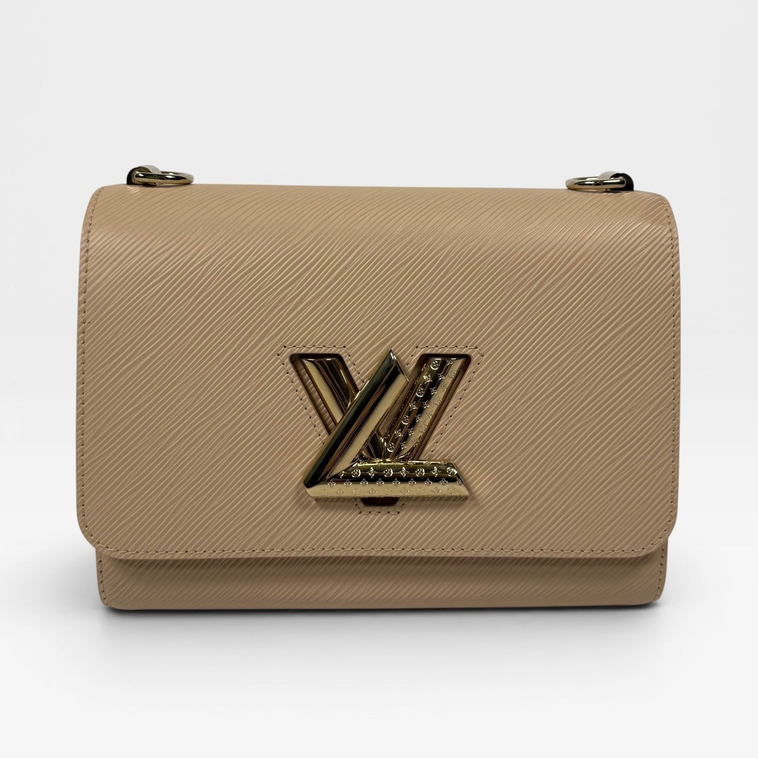 Louis Vuitton Twist MM Bag In Blush Pink Epi Leather