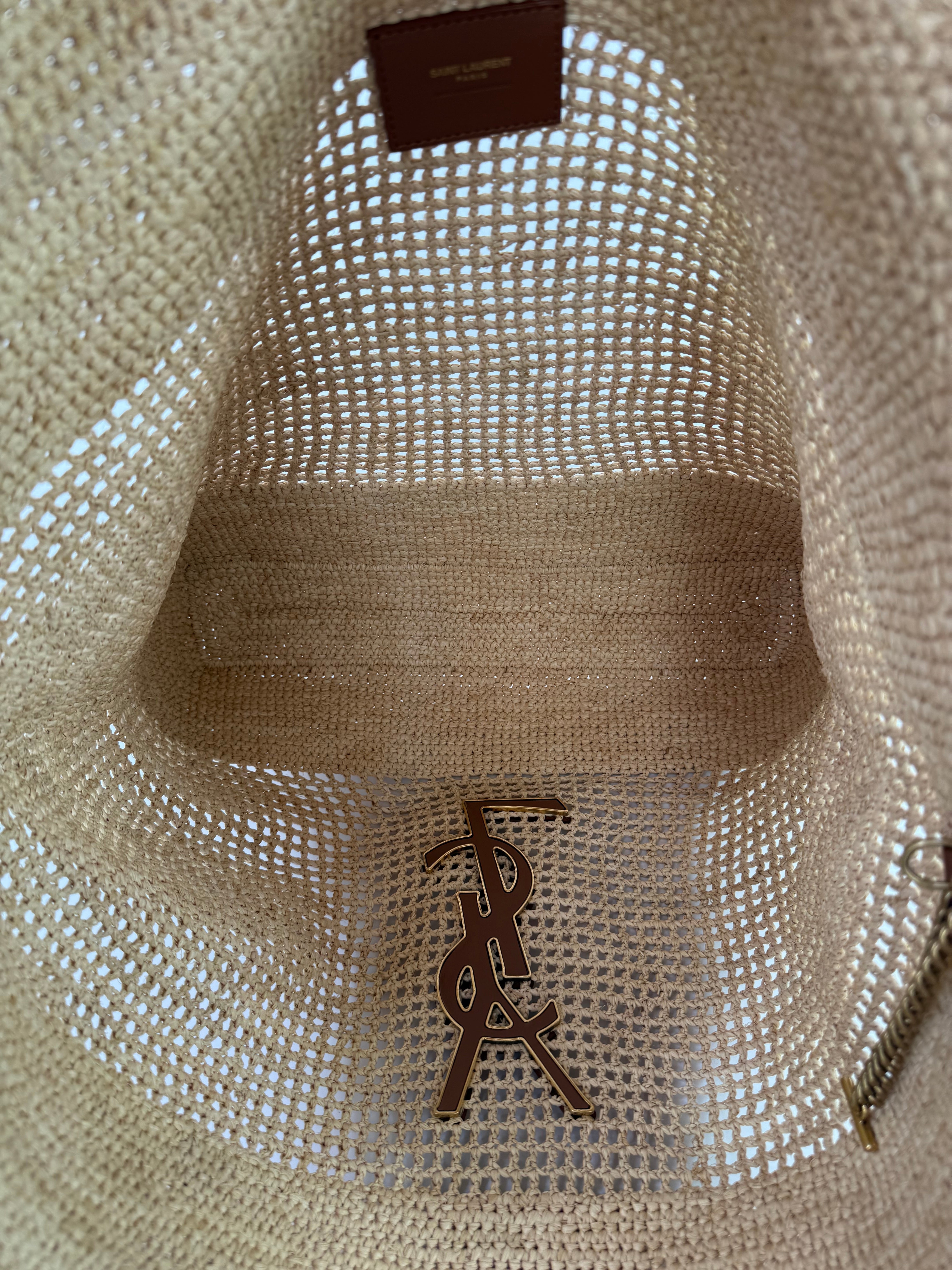 Saint Laurent ICare Raffia Maxi Bag