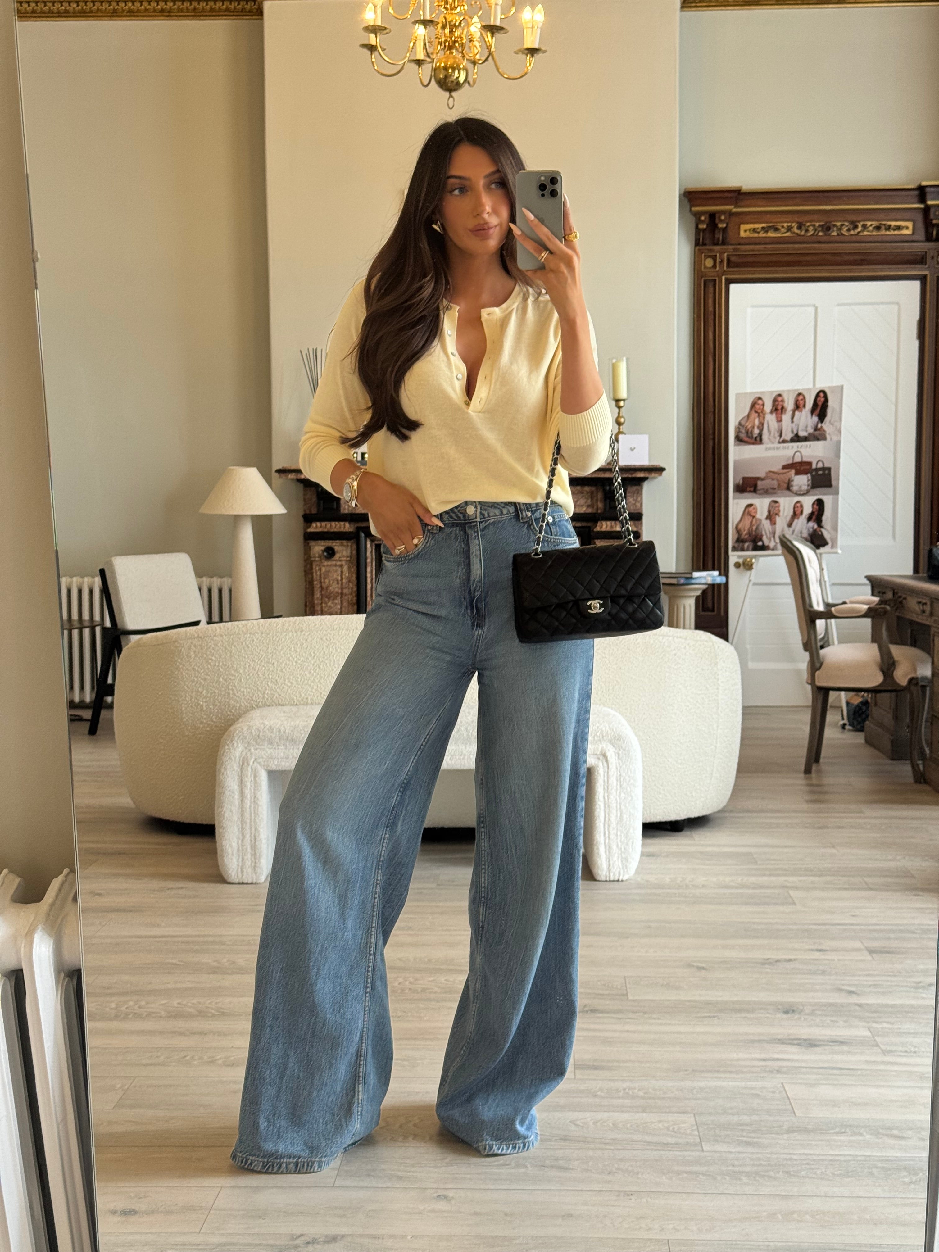 Chanel Medium Classic Double Flap Black Lambskin Leather With Silver Hardware
Pre Loved & Authentic