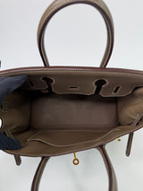 Hermès Birkin 30 In Etoupe Togo Leather With GHW