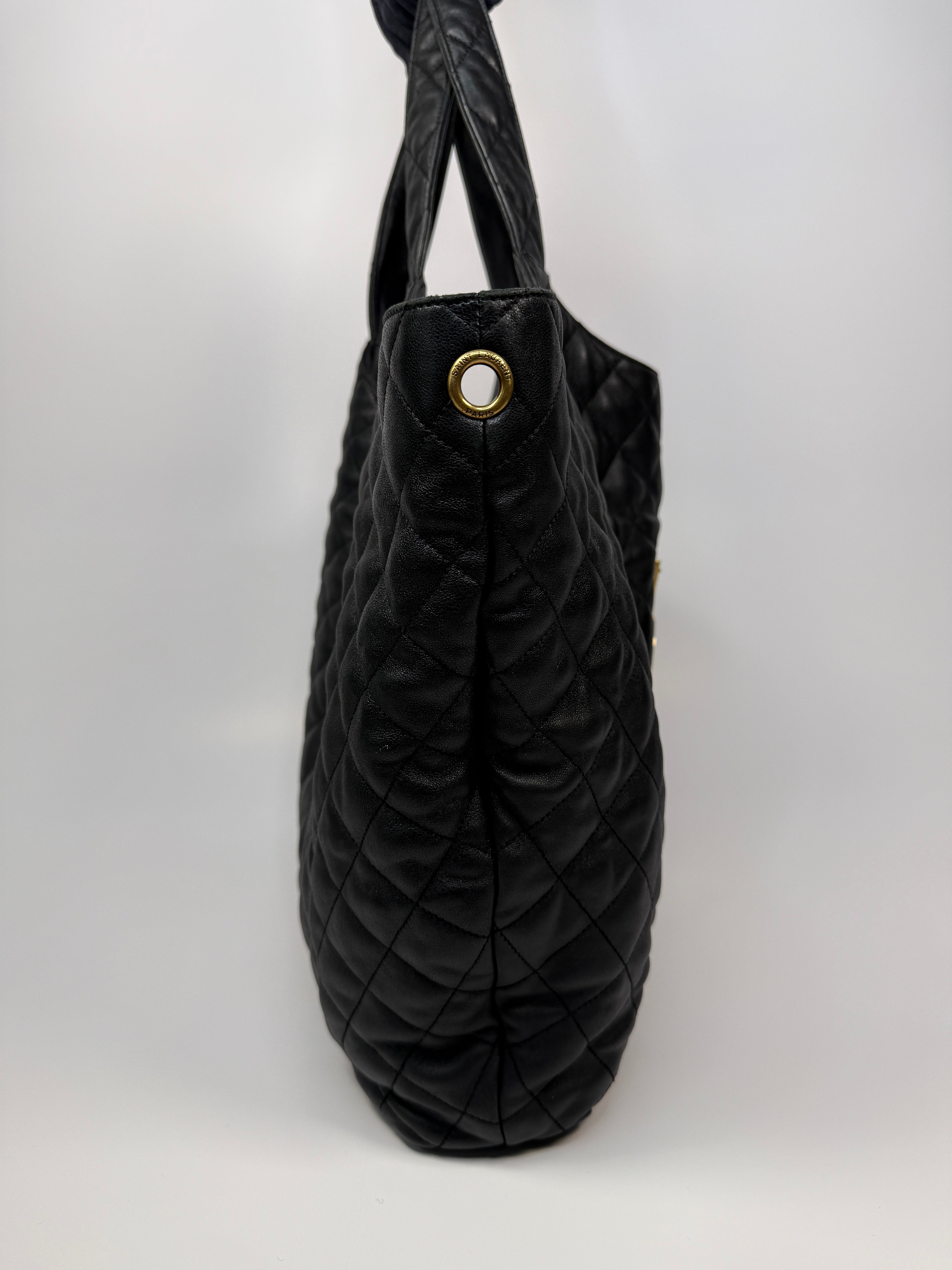 Saint Laurent ICARE Maxi Quilted Leather Shopping Bag