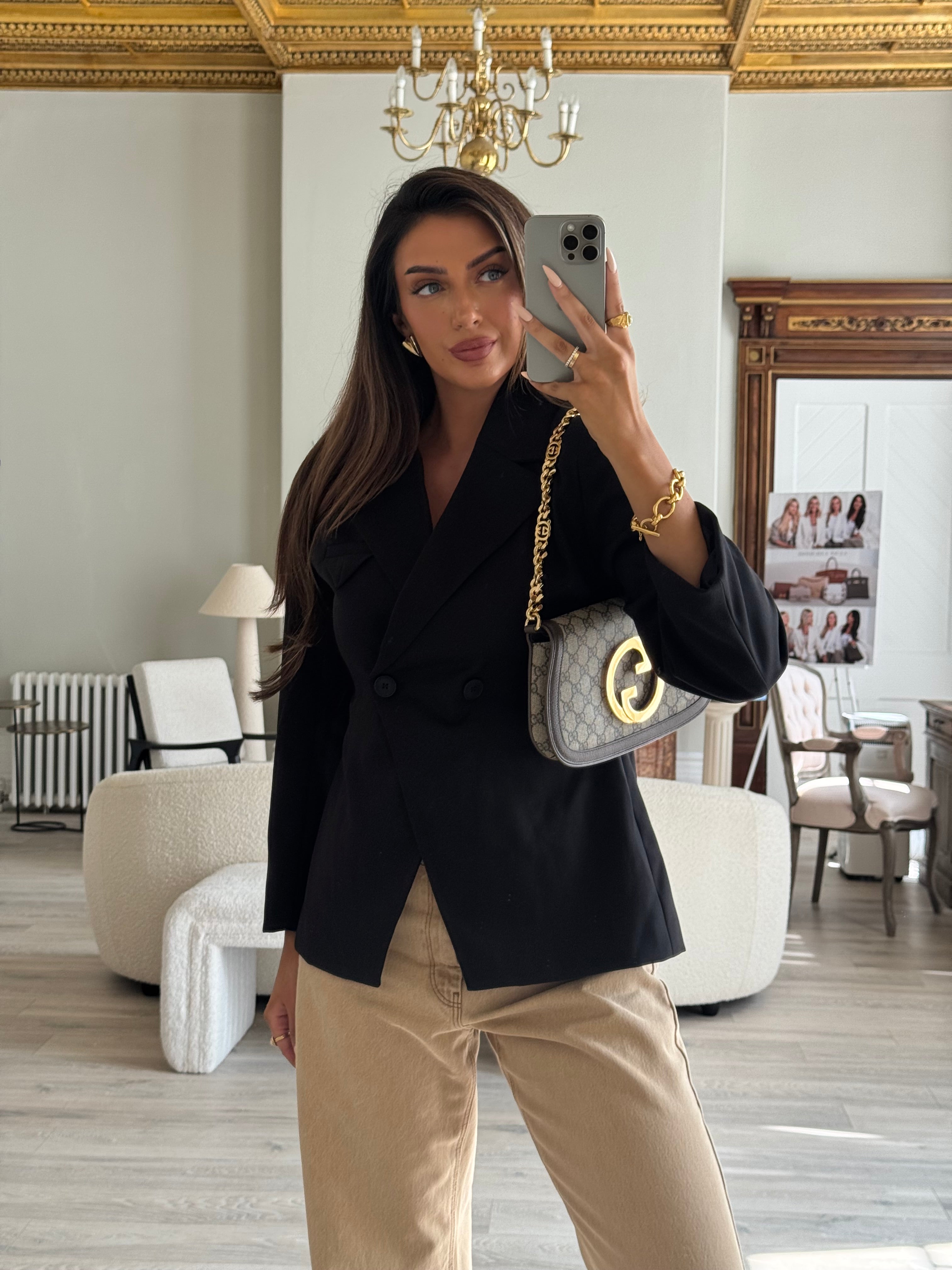 Gucci GG Supreme Blondie Shoulder Bag