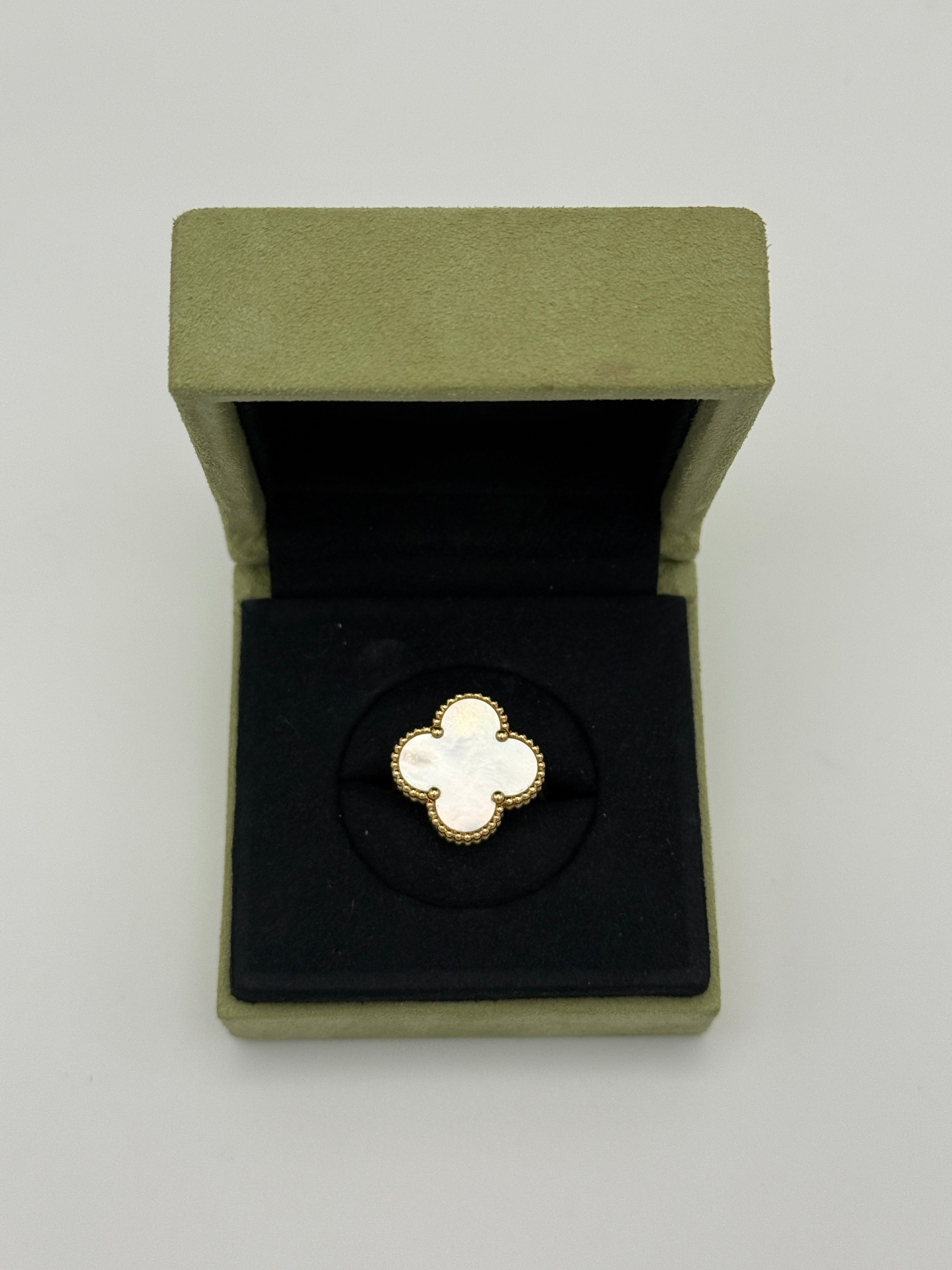 Van Cleef & Arpels Vintage Magic Alhambra Mother Of Pearl Ring