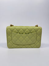 Chanel Wallet On Chain In Green Lambskin With GHW