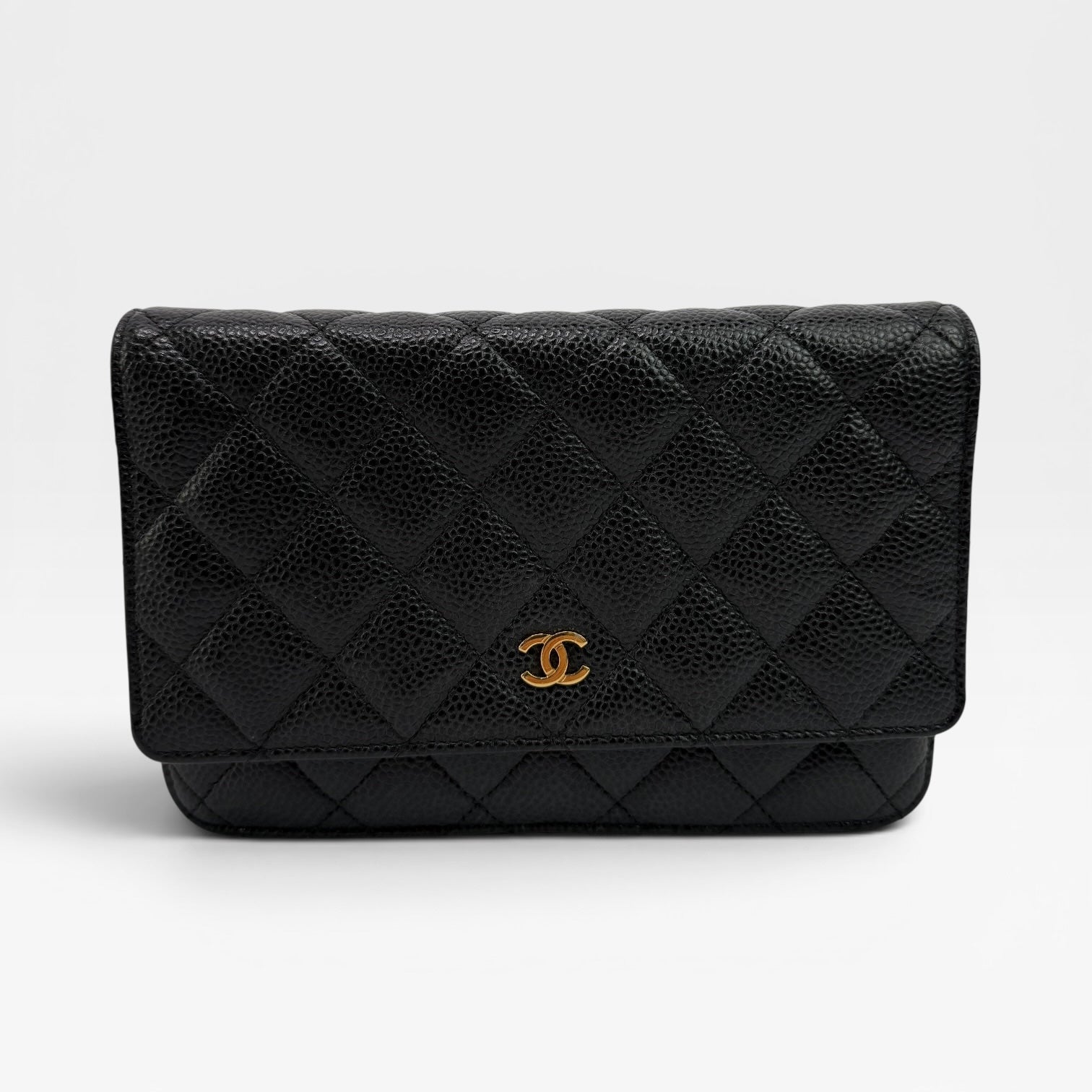 Chanel Wallet On Chain Black Caviar Leather With GHW