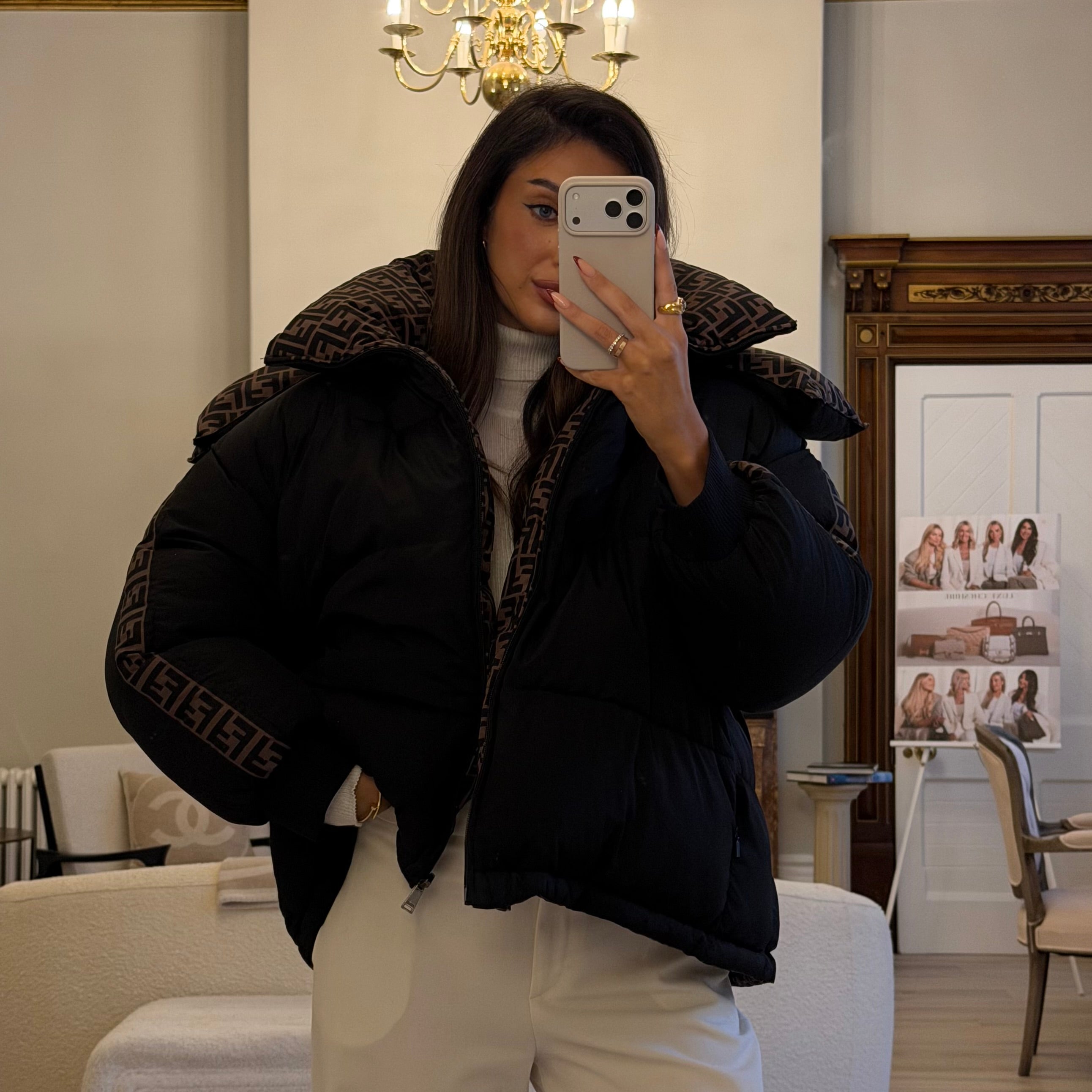 Fendi Ff Puffer Coat (Size M/UK10)