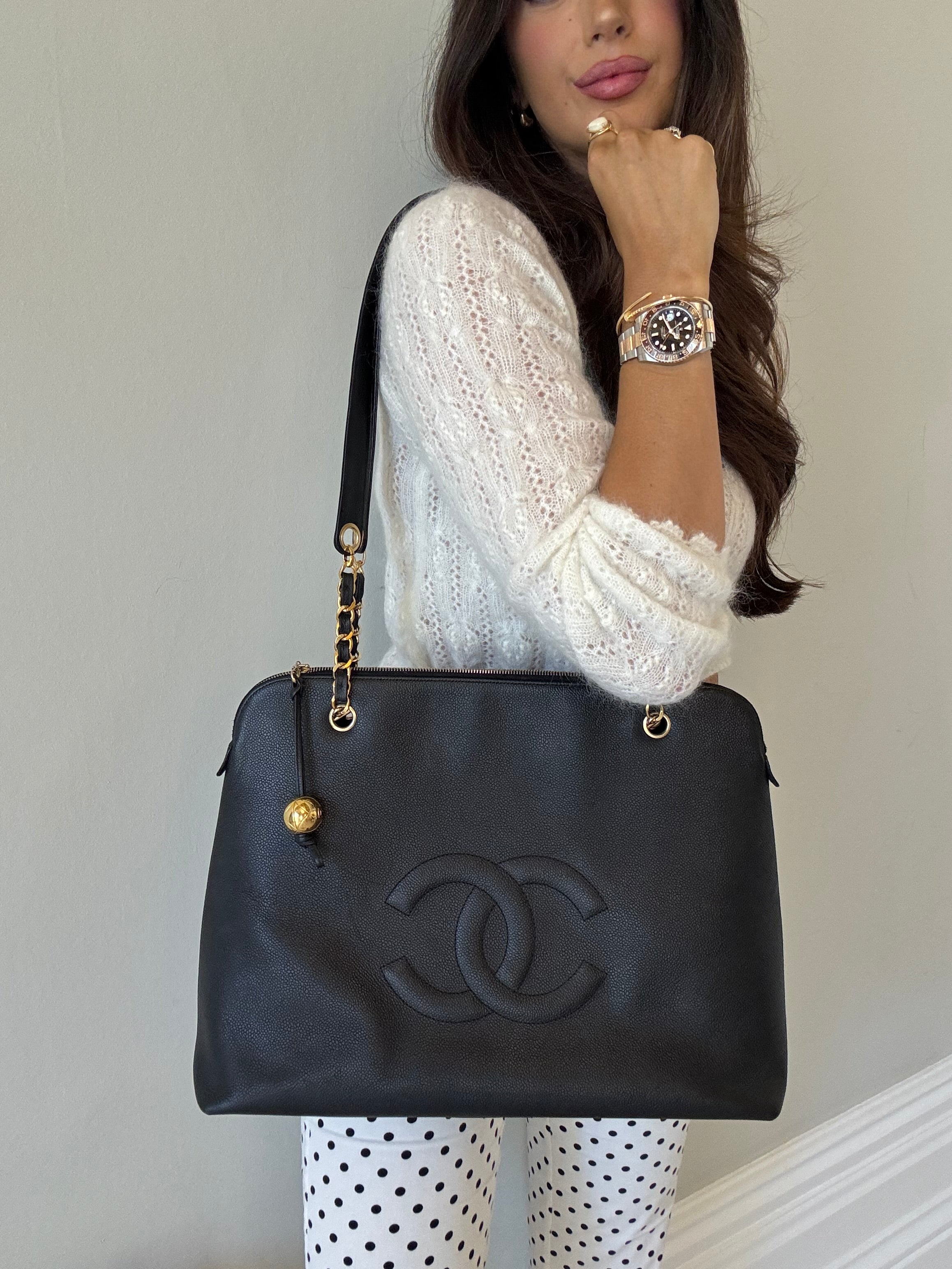 Chanel Vintage Black Caviar Tote Bag
Pre Loved & Authentic