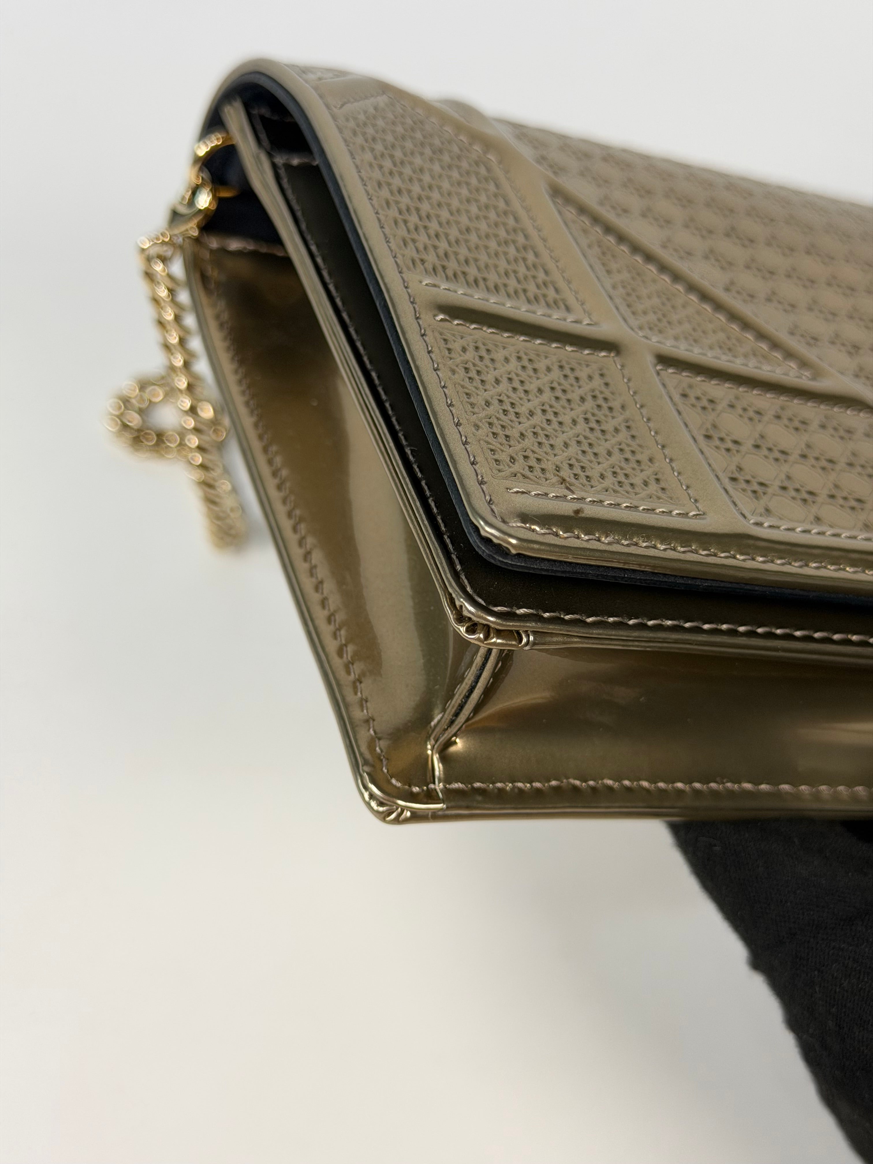 Authentic and preloved Christian Dior Mini Diorama Gold With Gold Hardware . Excellent condition. Verified by Luxe Cheshire