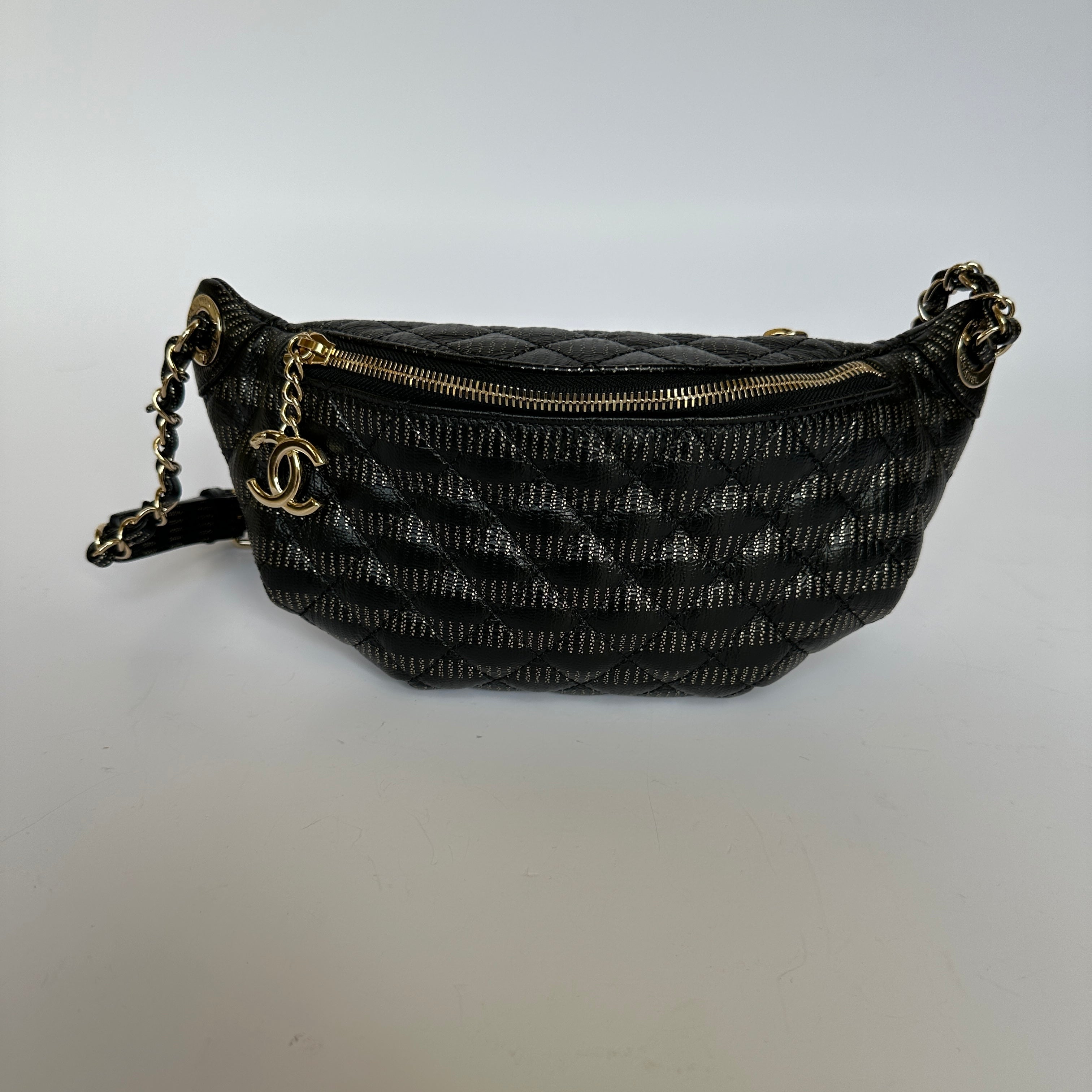 Chanel white fanny pack online
