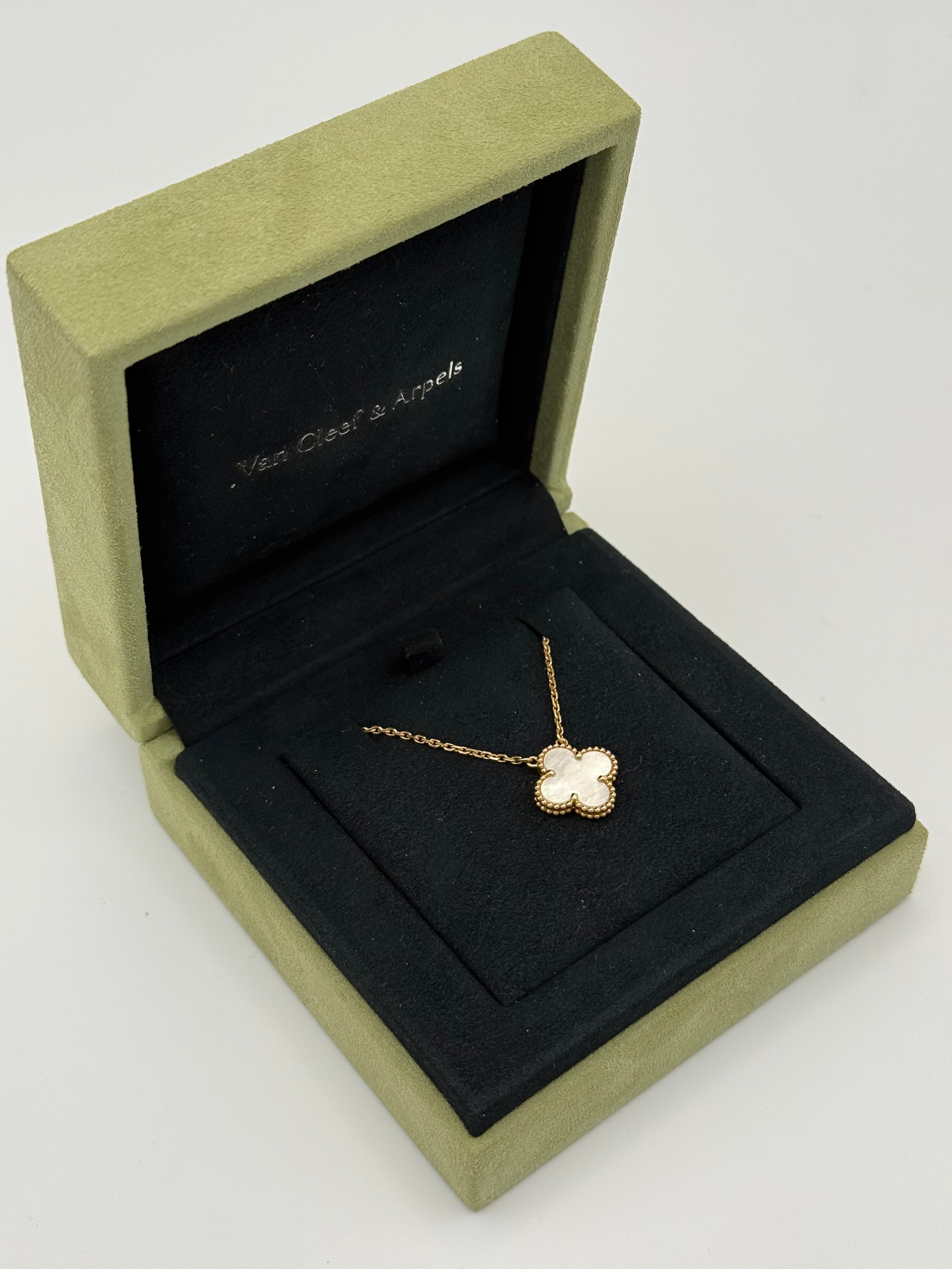 Van Cleef & Arpels Vintage Alhambra Gold & Mother-Of-Pearl Necklace