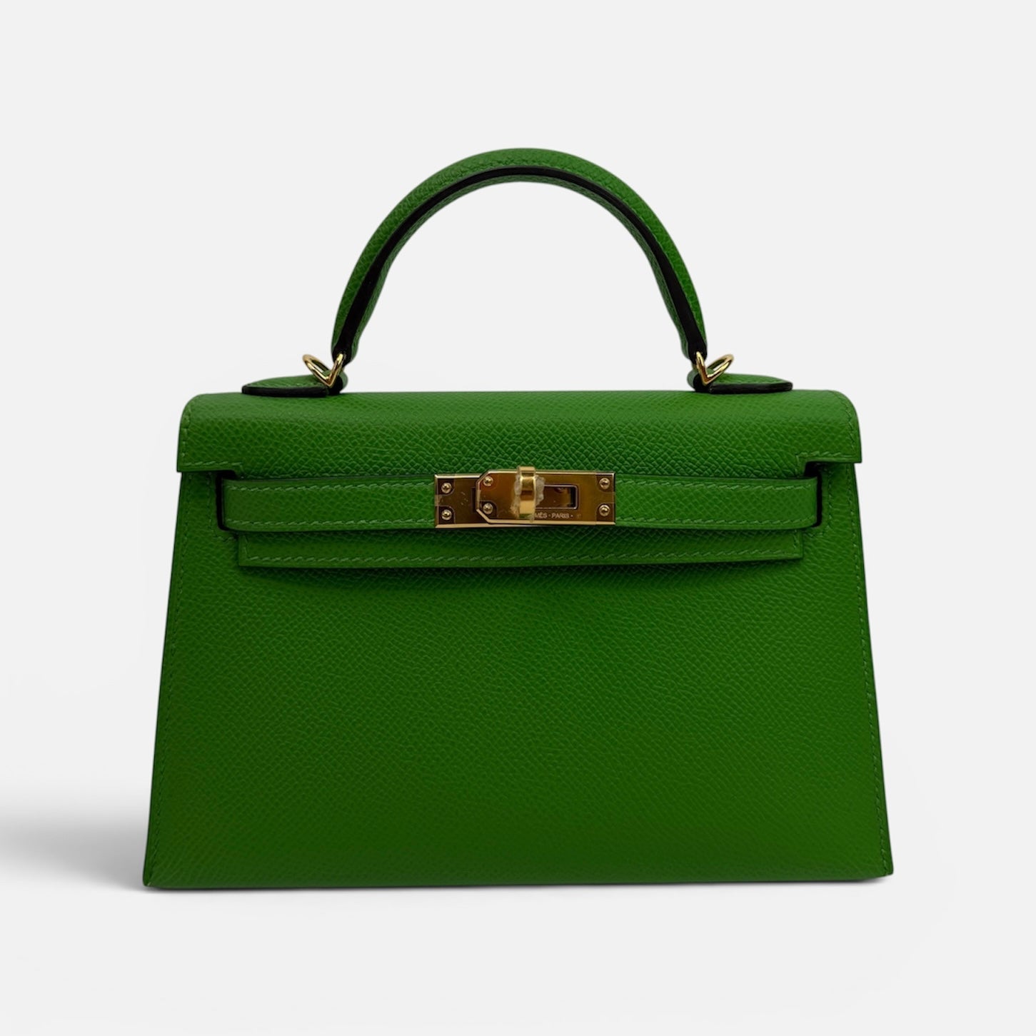 Hermès Mini Kelly In Bambou Epsom Leather With Gold Hardware