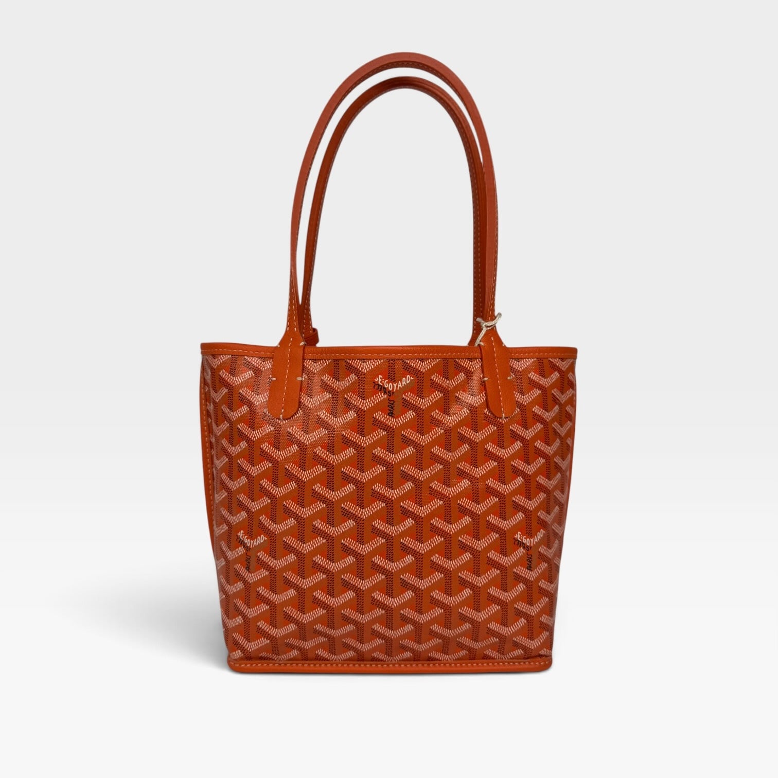 Goyard Mini Anjou Orange Leather, excellent condition pre loved condition. Verified by Luxe Cheshire. Insured next day delivery