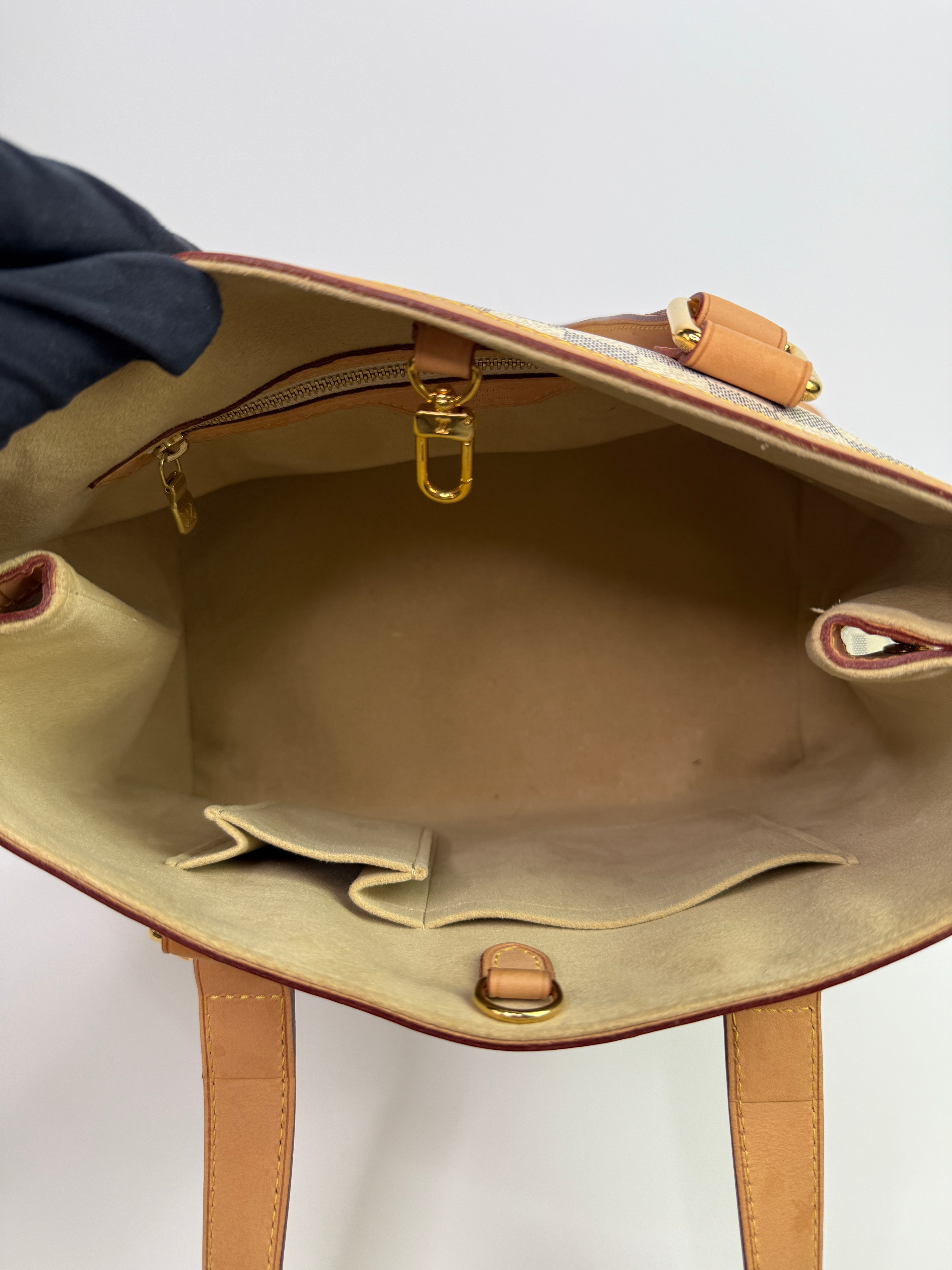 Louis Vuitton Damier Azur Hampstead MM Tote Bag