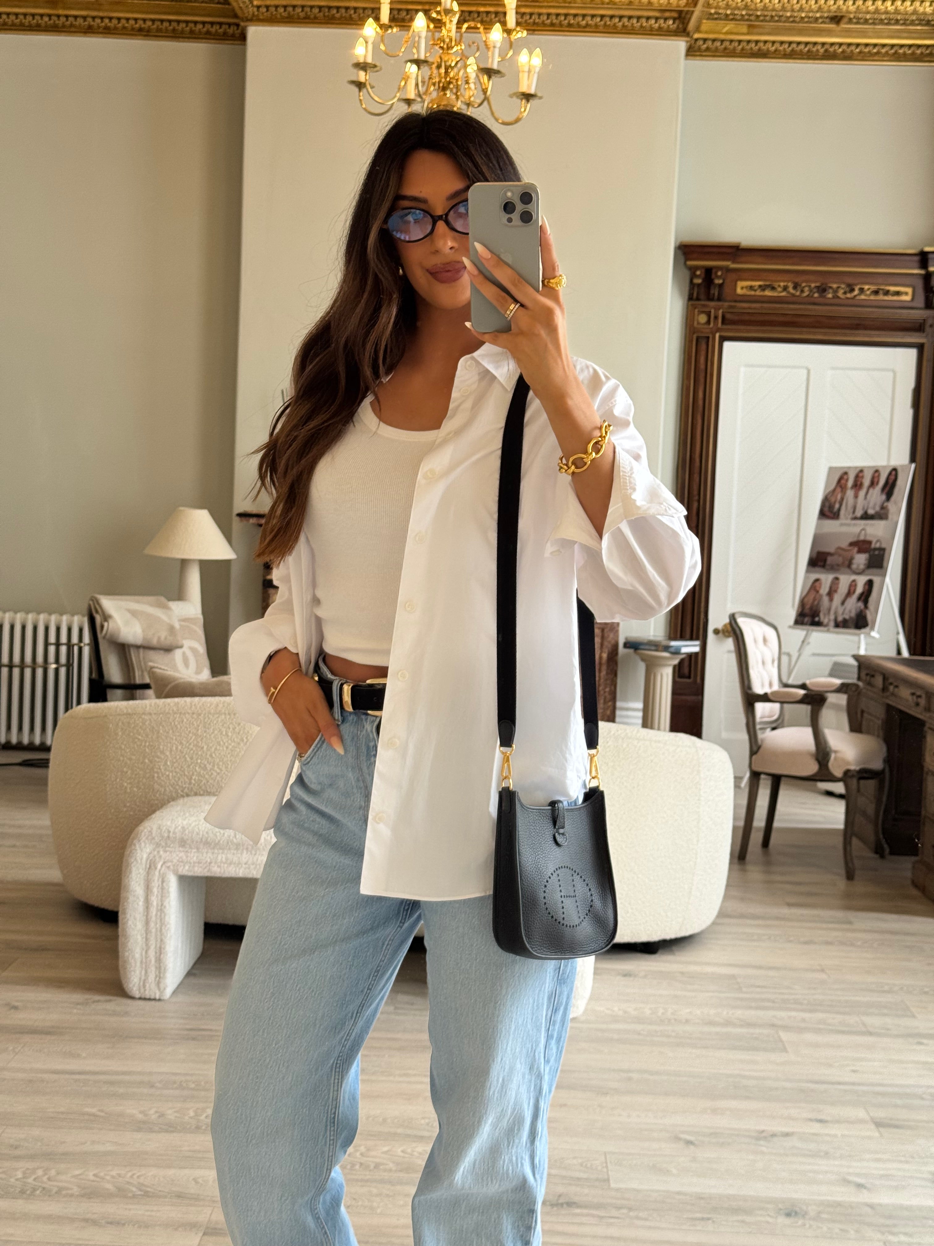 Hermès Evelyne TPM Black Clemence GHW