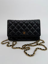 Chanel Wallet On Chain Black Lambskin Leather With GHW
