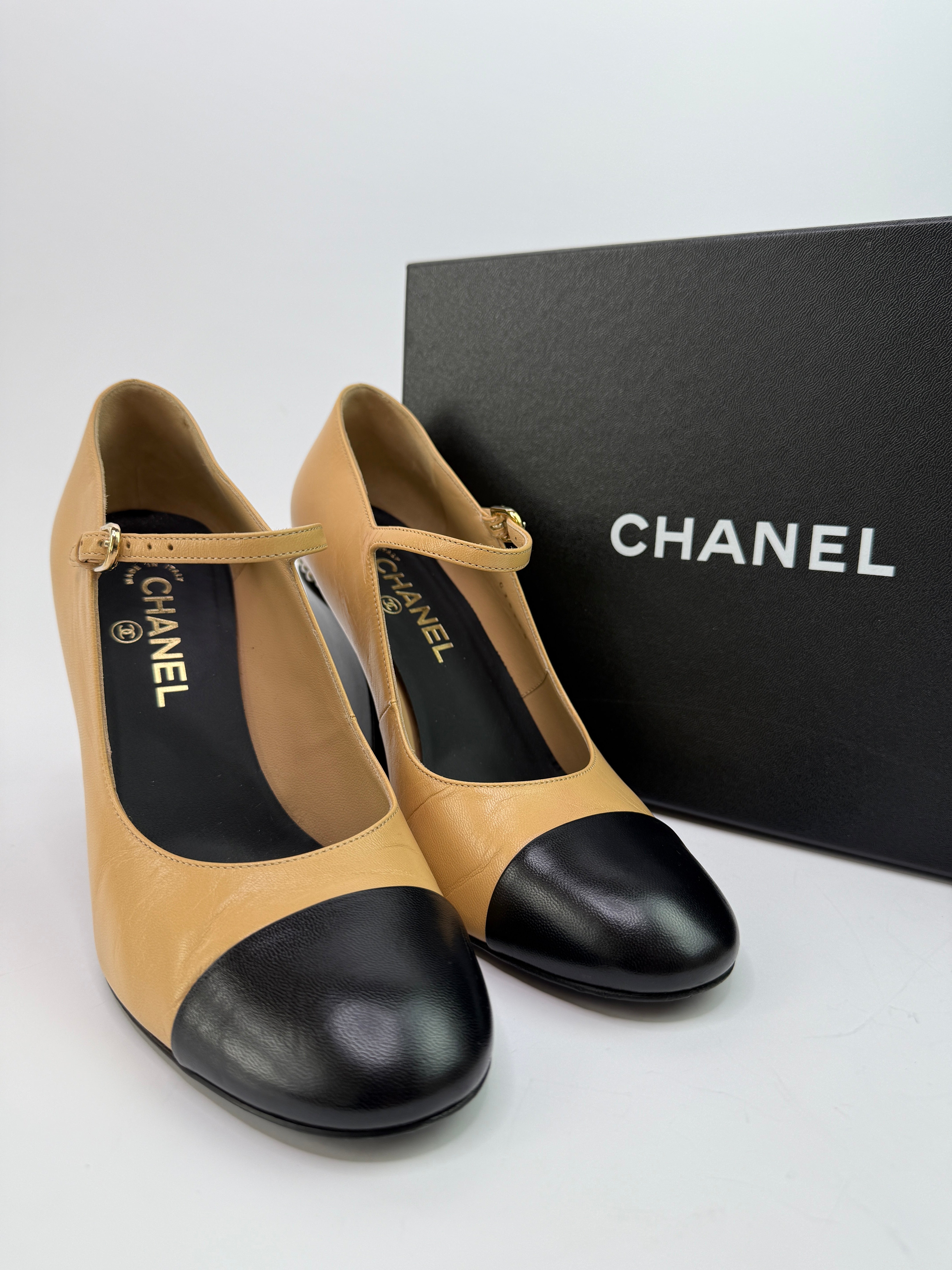 Chanel 22A Mary-Jane Embellished Shoes (Size 40/UK7)