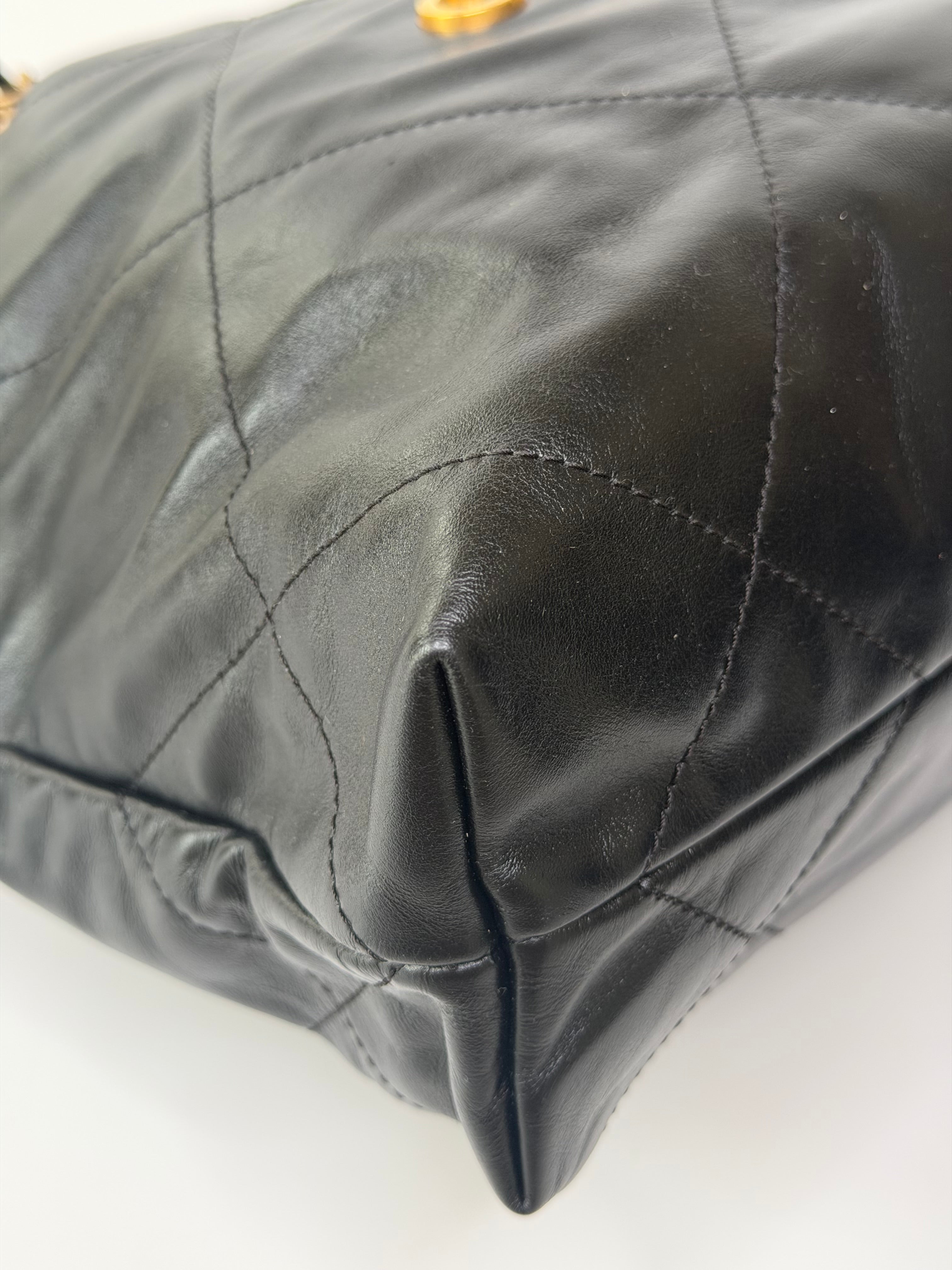 Leather With Aged Gold Hardware in excellent condition 100% authentic and preloved