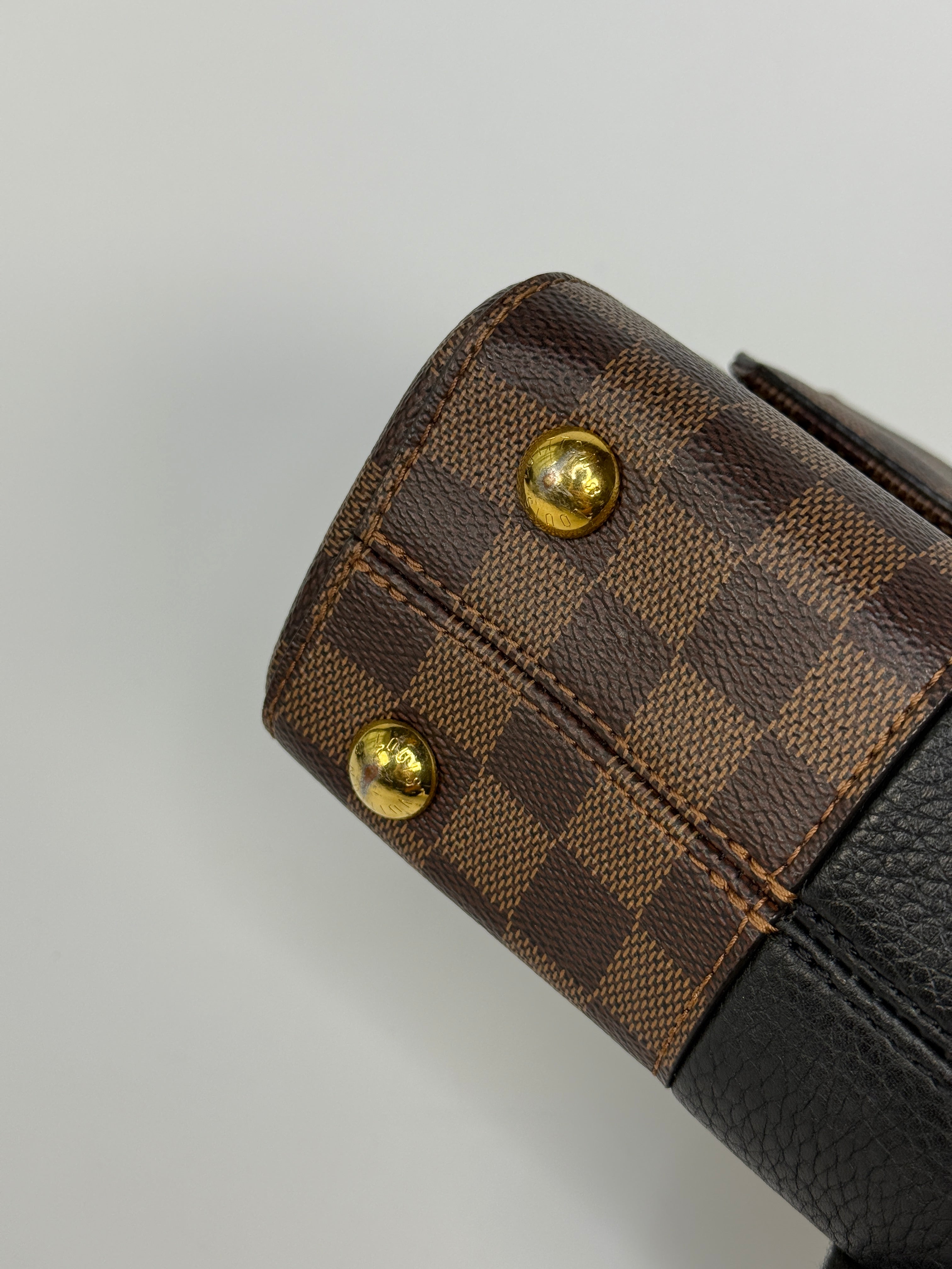 Louis Vuitton Bond Street BB In Damier Ebene With Gold Hardware