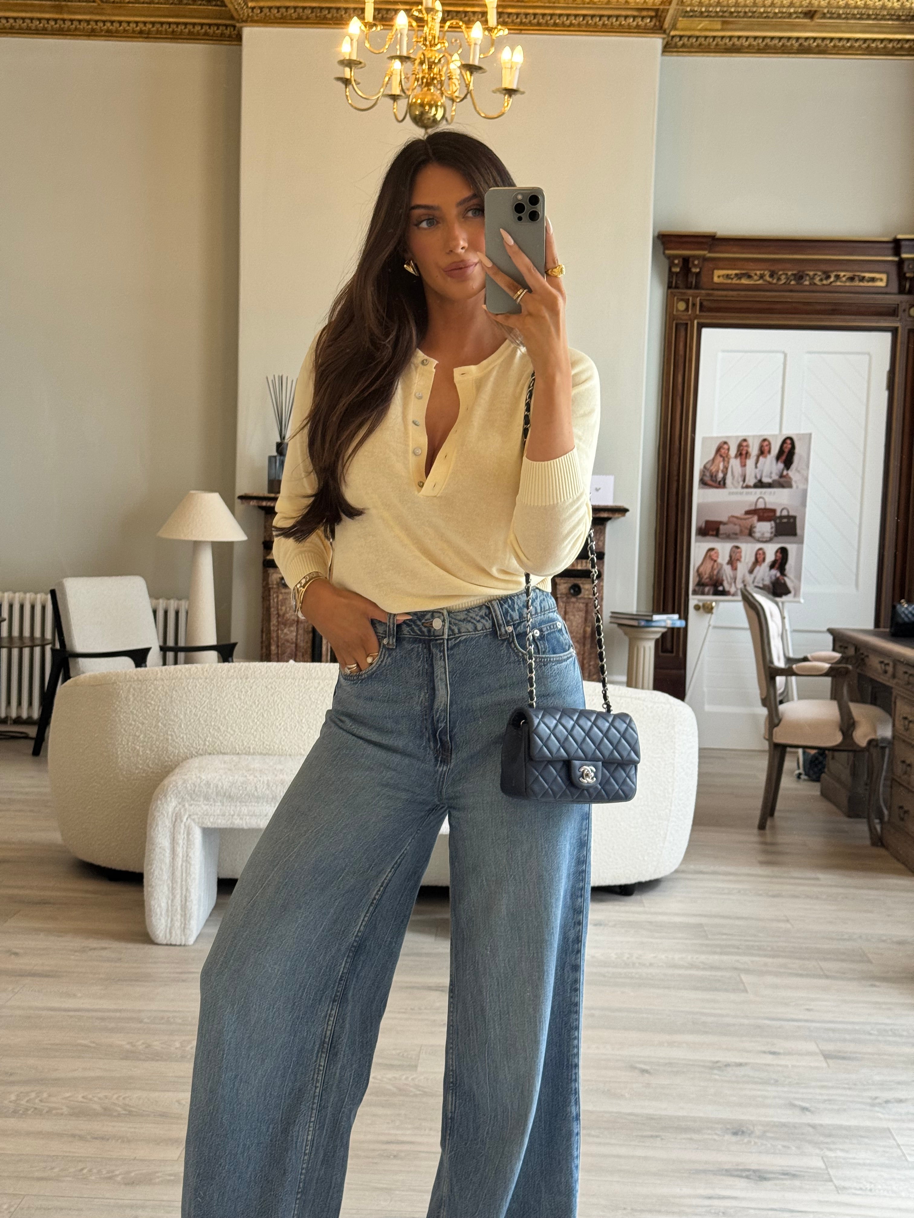 Chanel Mini Rectangle Flap Bag In Navy Lambskin With Silver Hardware
Pre Loved & Authentic