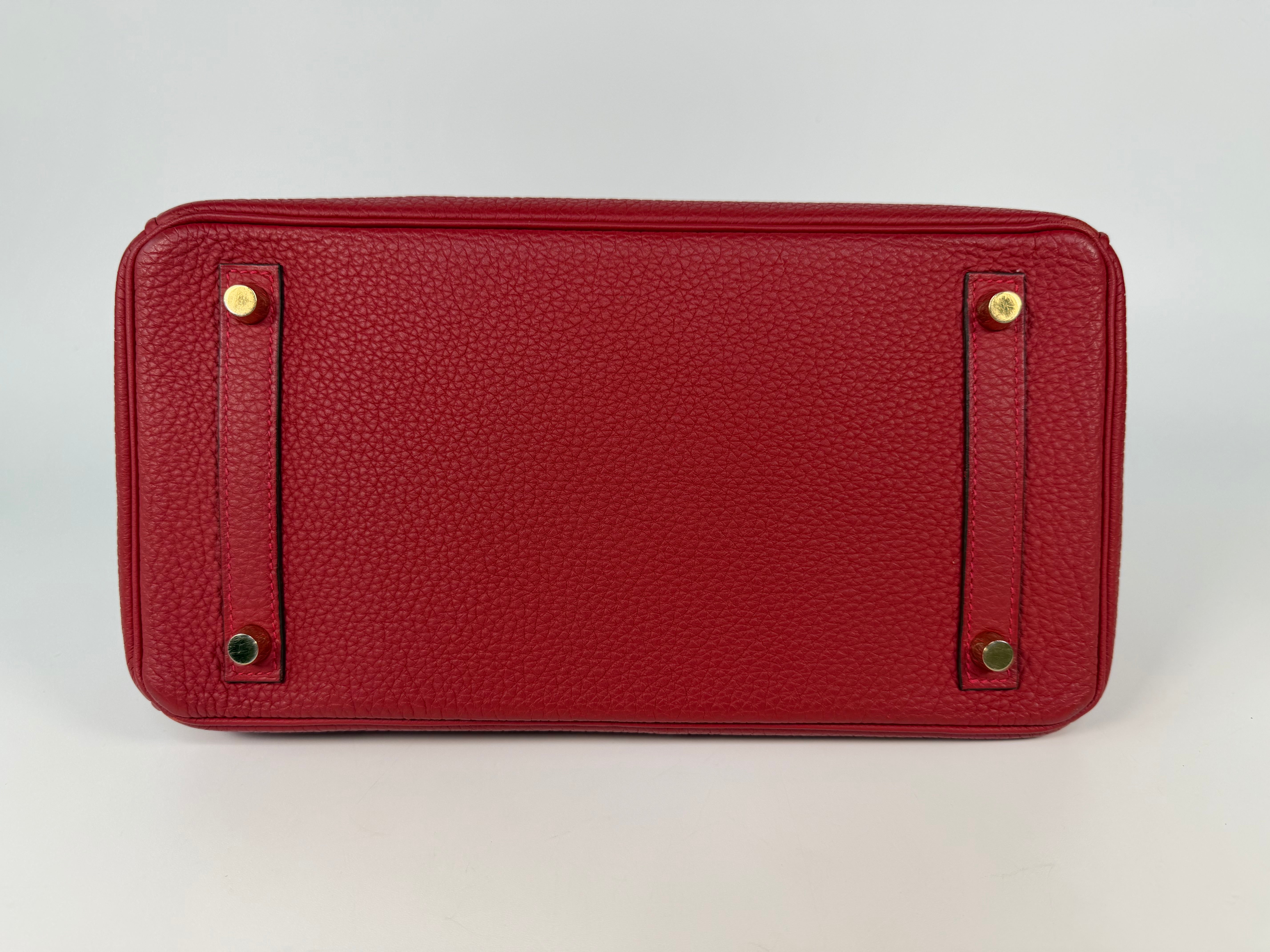 Hermès Birkin 30 In Rouge Casaque Togo Leather With Gold Hardware 100% Authentic and preloved in excellent condition