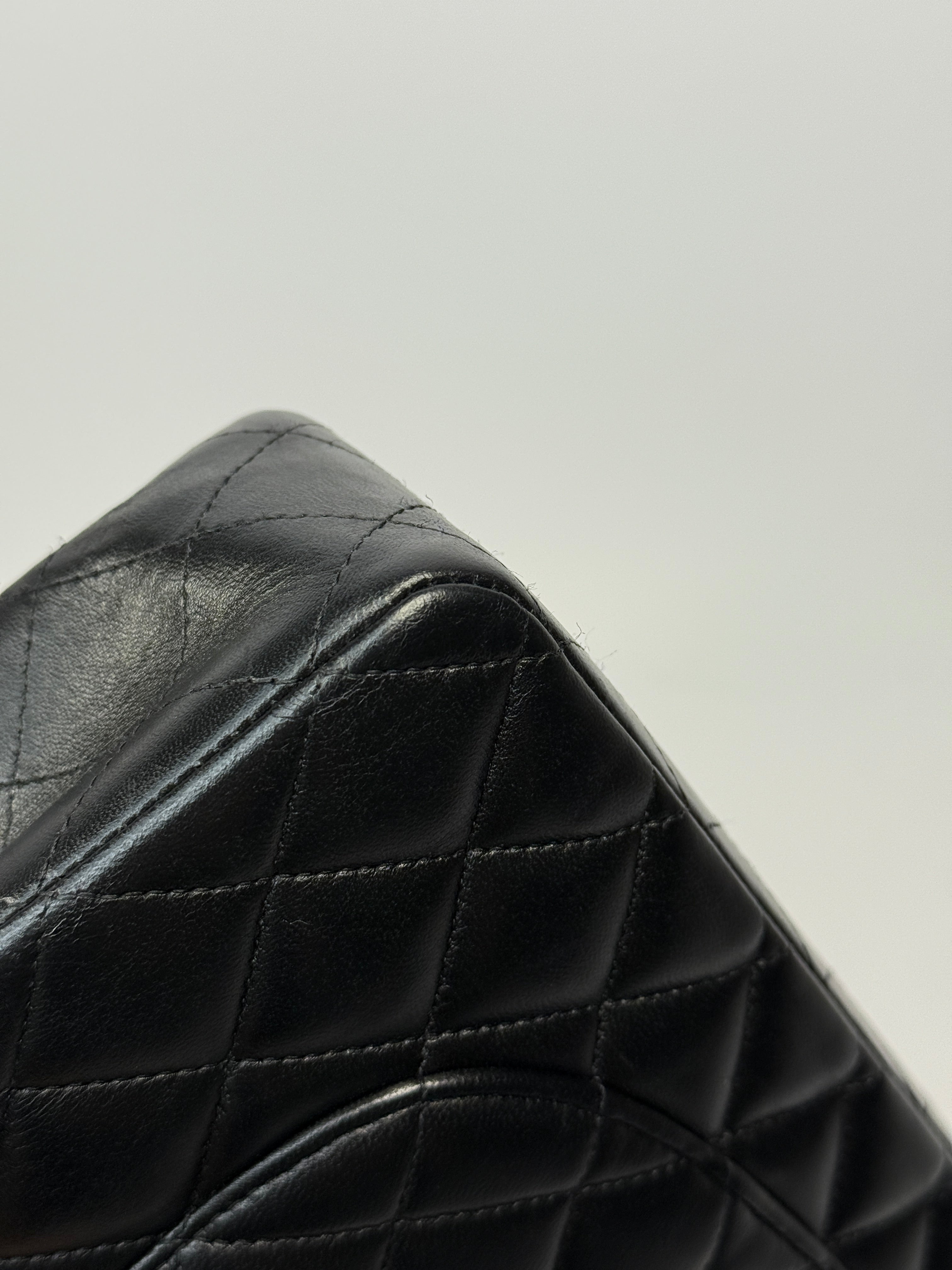 Chanel Medium Classic Double Flap Black Lambskin With Gold Hardware
Pre Loved & Authentic