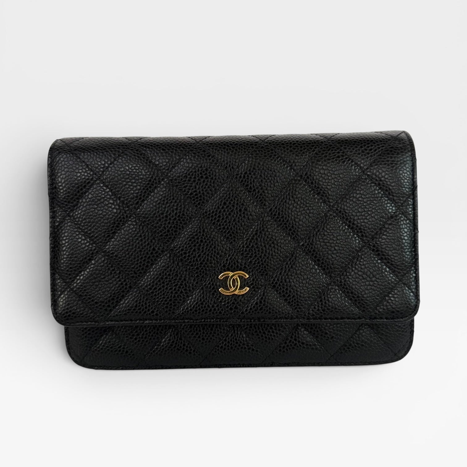 Chanel Wallet On Chain Black Caviar Leather With GHW