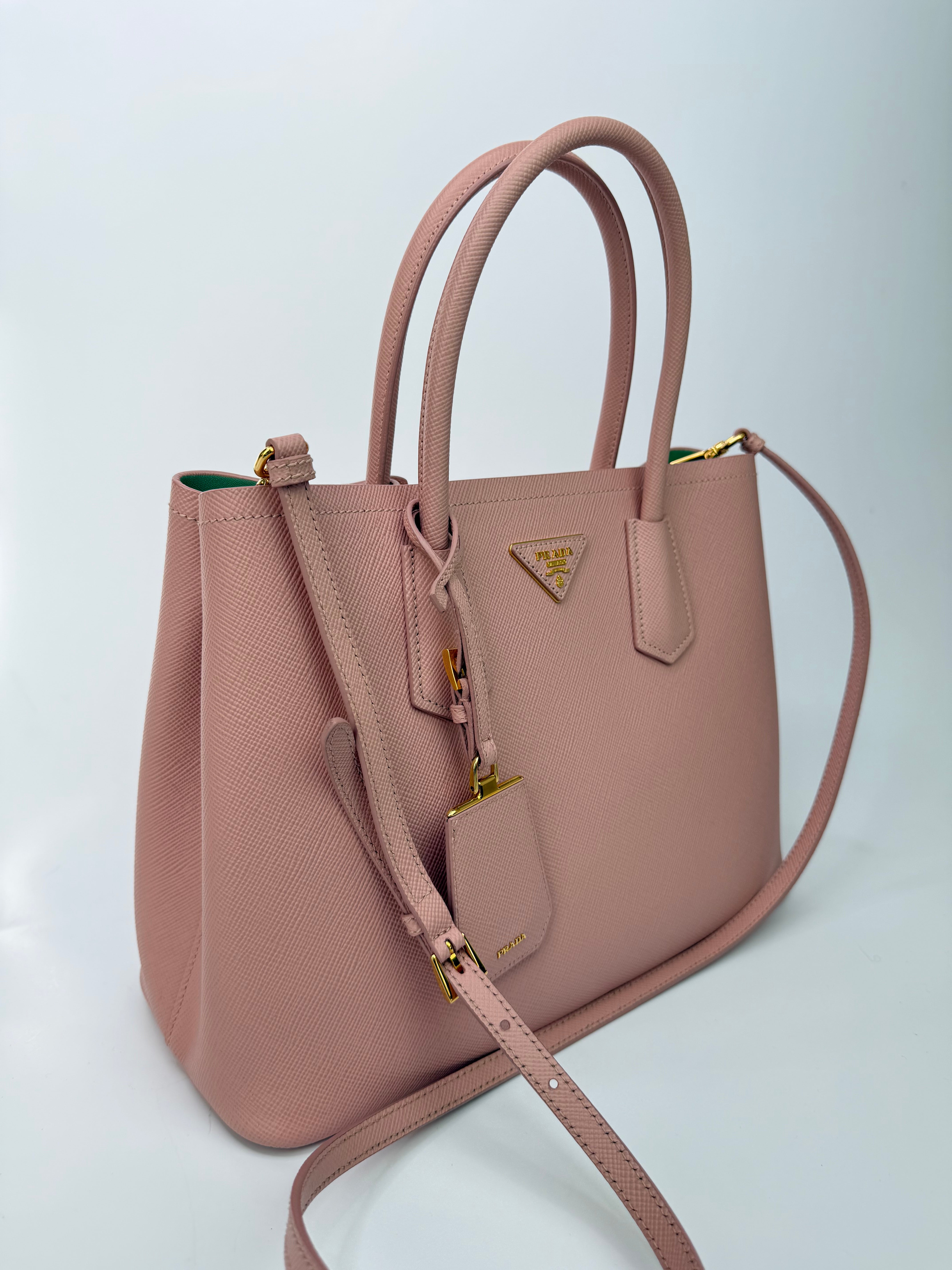 Prada Saffiano Cuir Double Tote Bag