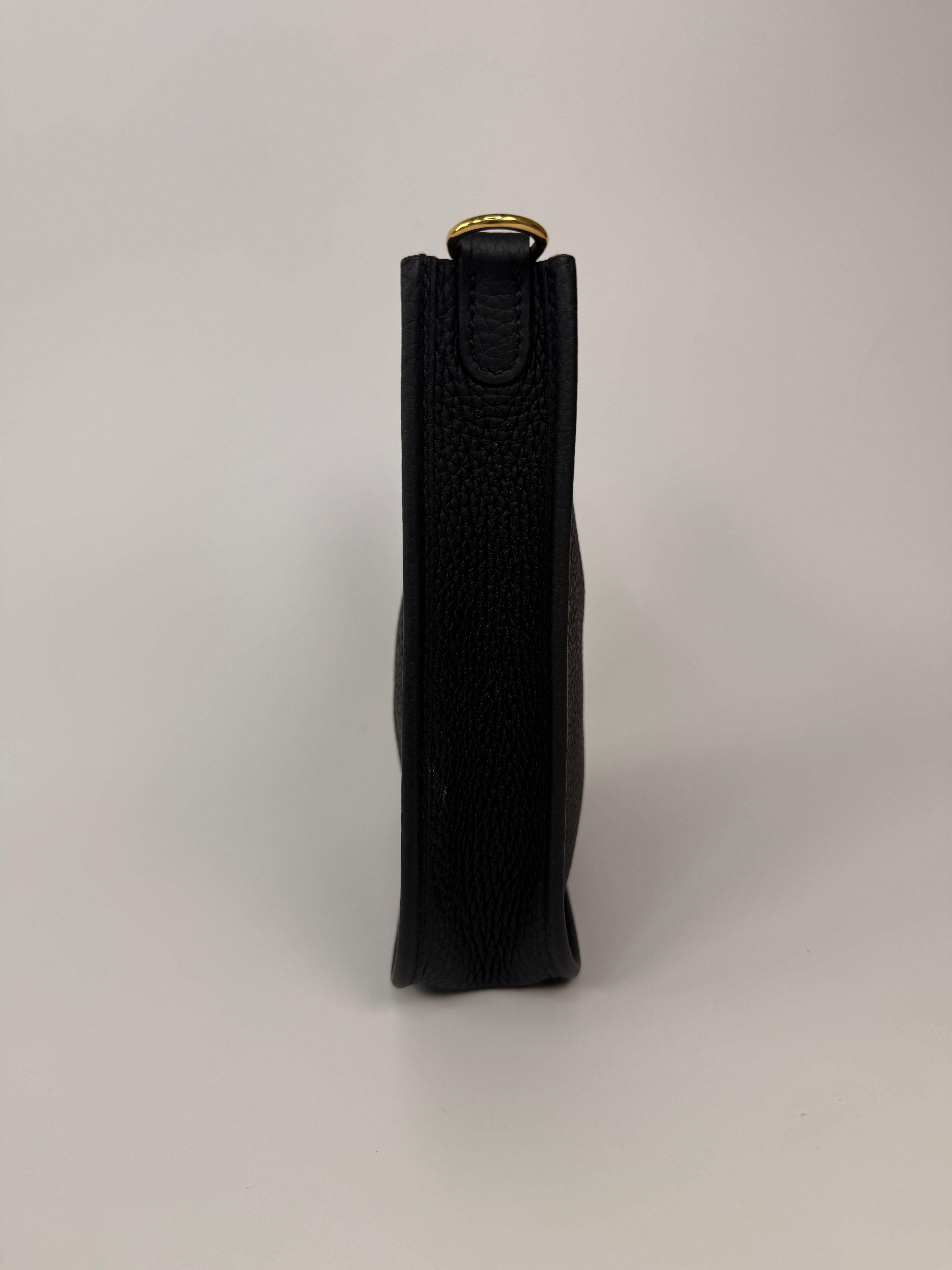 Hermès Evelyne TPM Black Clemence Leather Gold Hardware