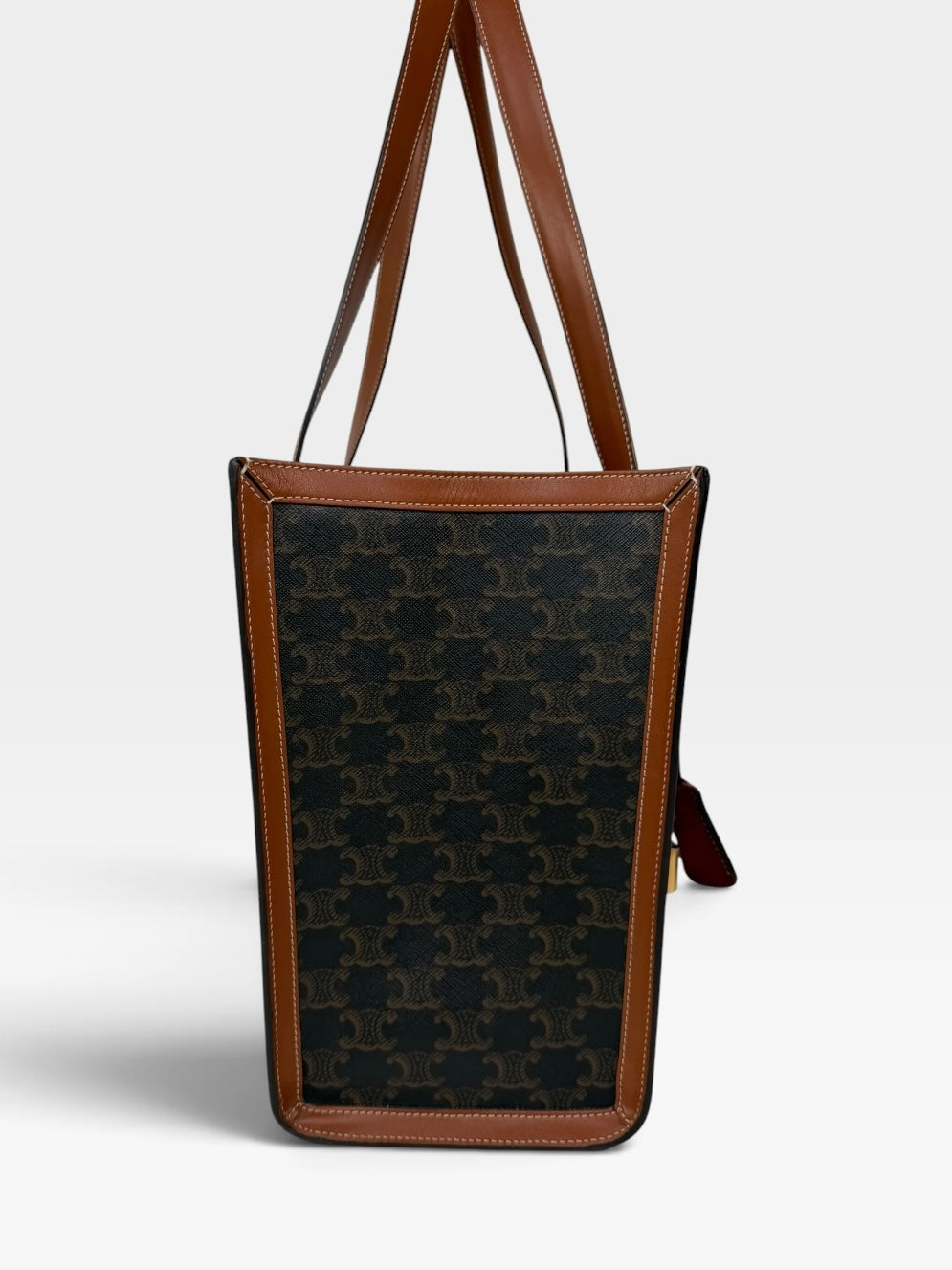 Celine Cabas 16 In Triomphe Canvas And Tan Calfskin. 100% authentic and preloved in excellent condition.