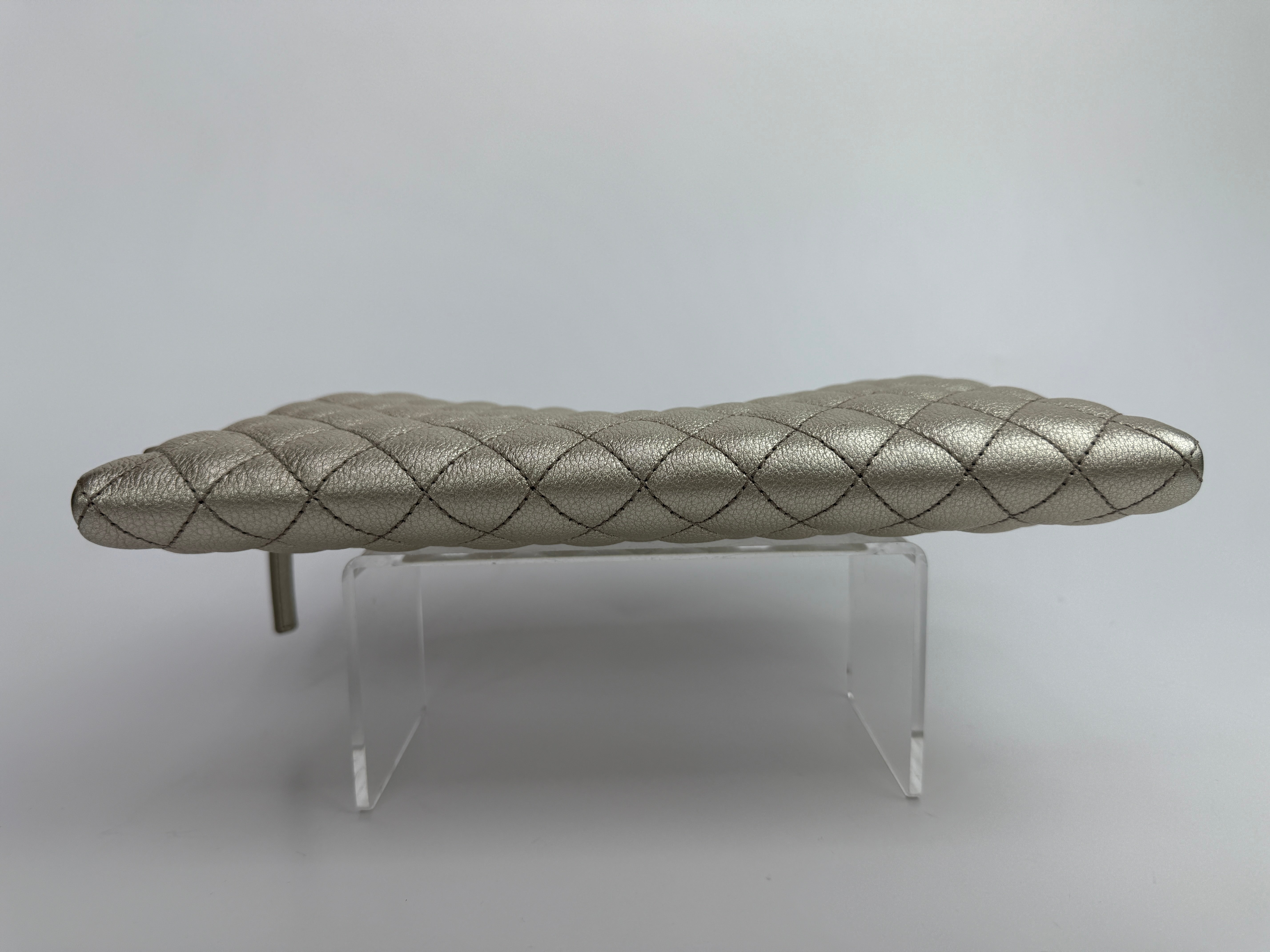 Chanel Clutch In Metallic Gold Calfskin Leather With Ruthenium Hardware
Pre Loved & Authentic