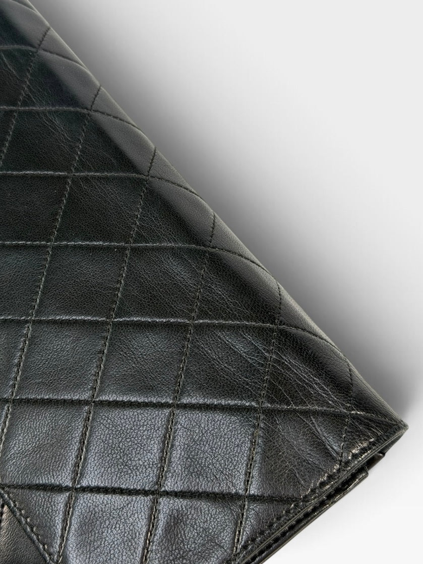 Chanel Vintage Flap Bag In Lambskin With 24kt Gold Hardware 100% authentic and preloved in excellent condition