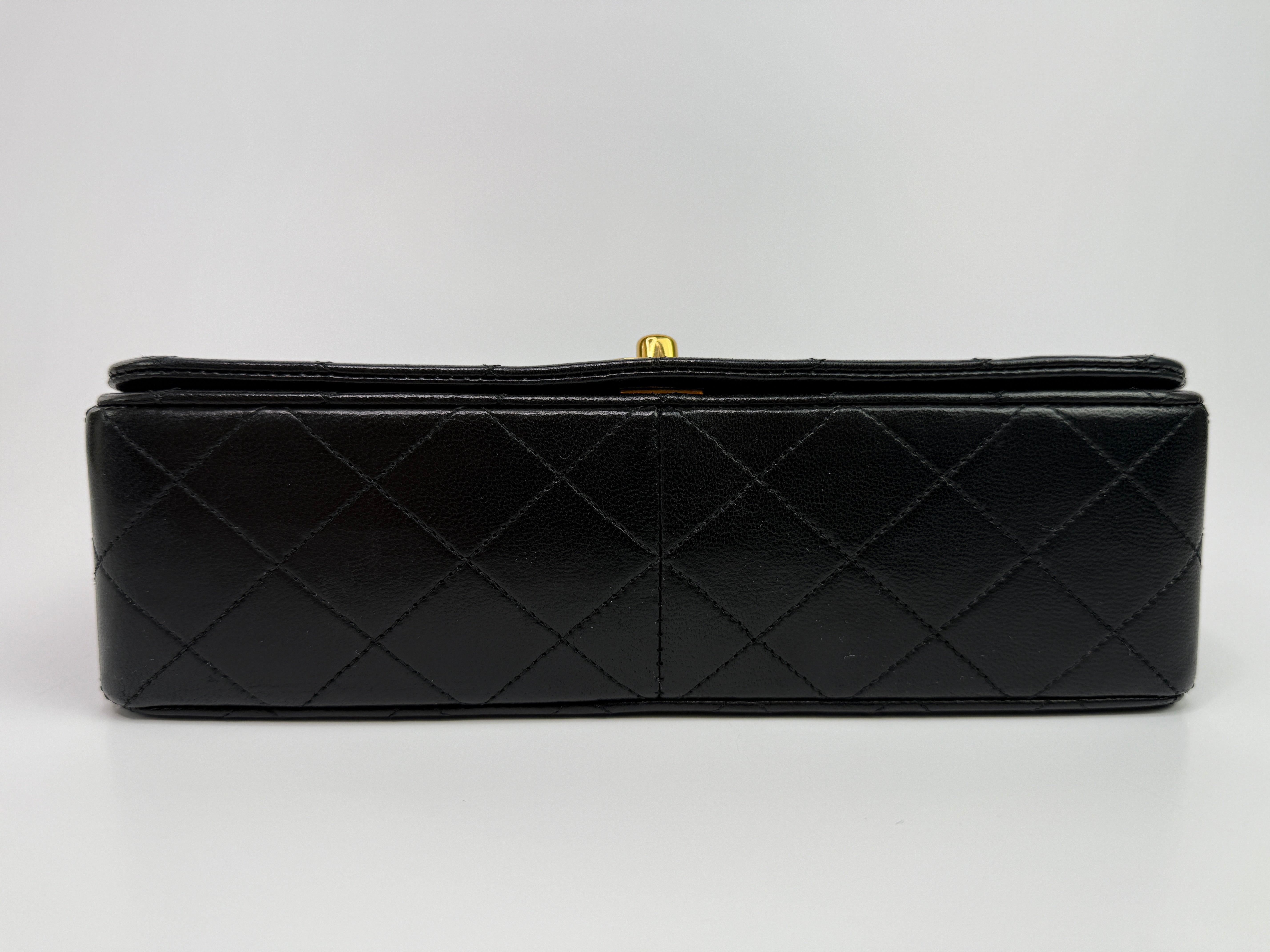Chanel Vintage Black Lambskin Flap Bag