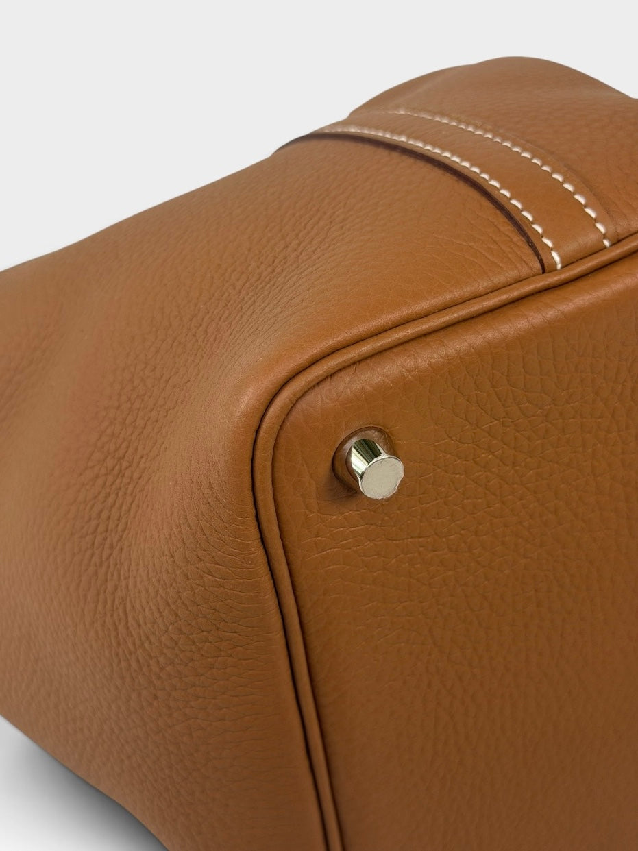 Hermès Picotin 18 In Gold Clemence Leather With Palladium Hardware