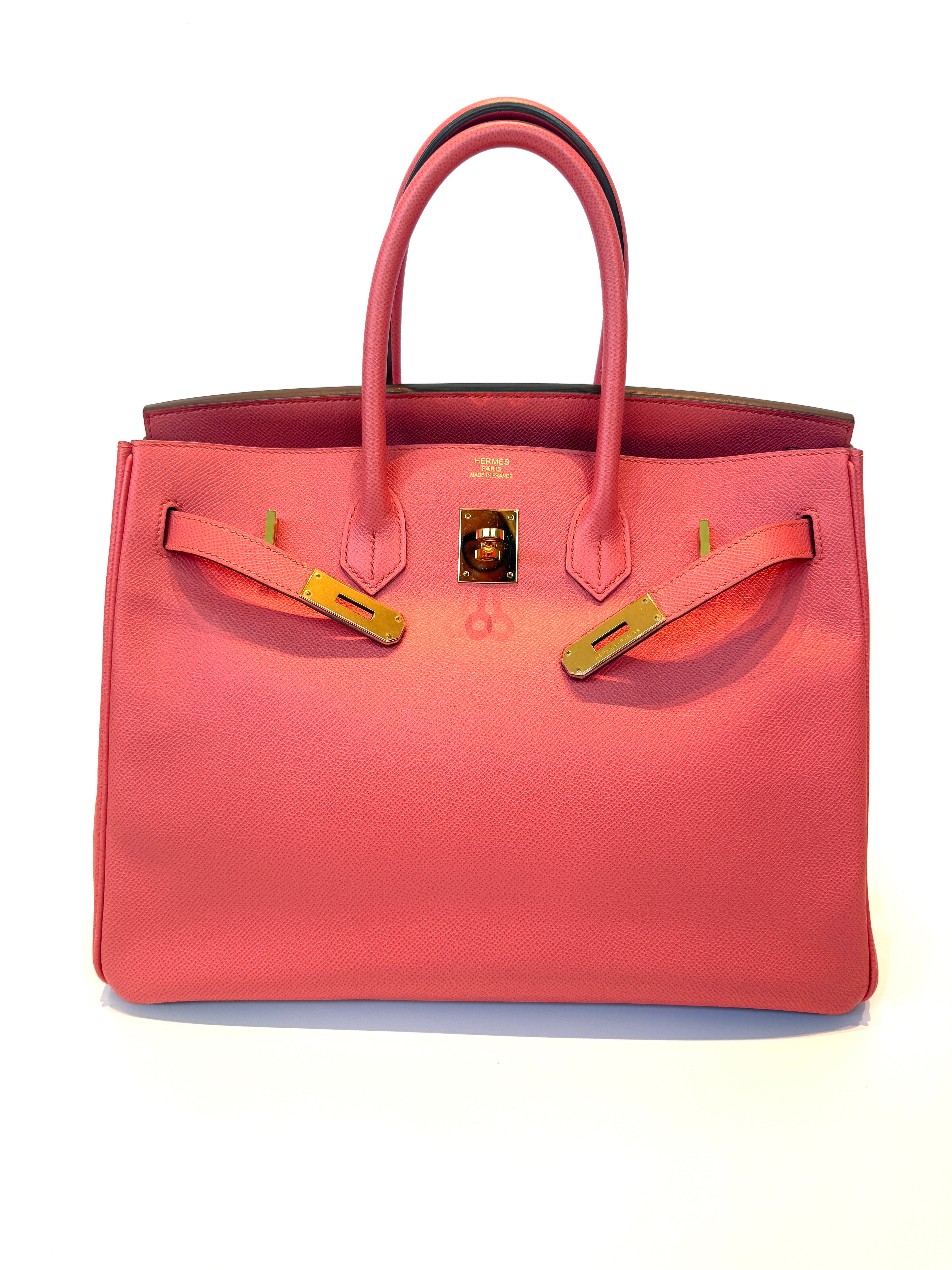 Hermès Birkin 35 Flamingo Pink Epsom Leather With Gold Hardware
Pre Loved & Authentic