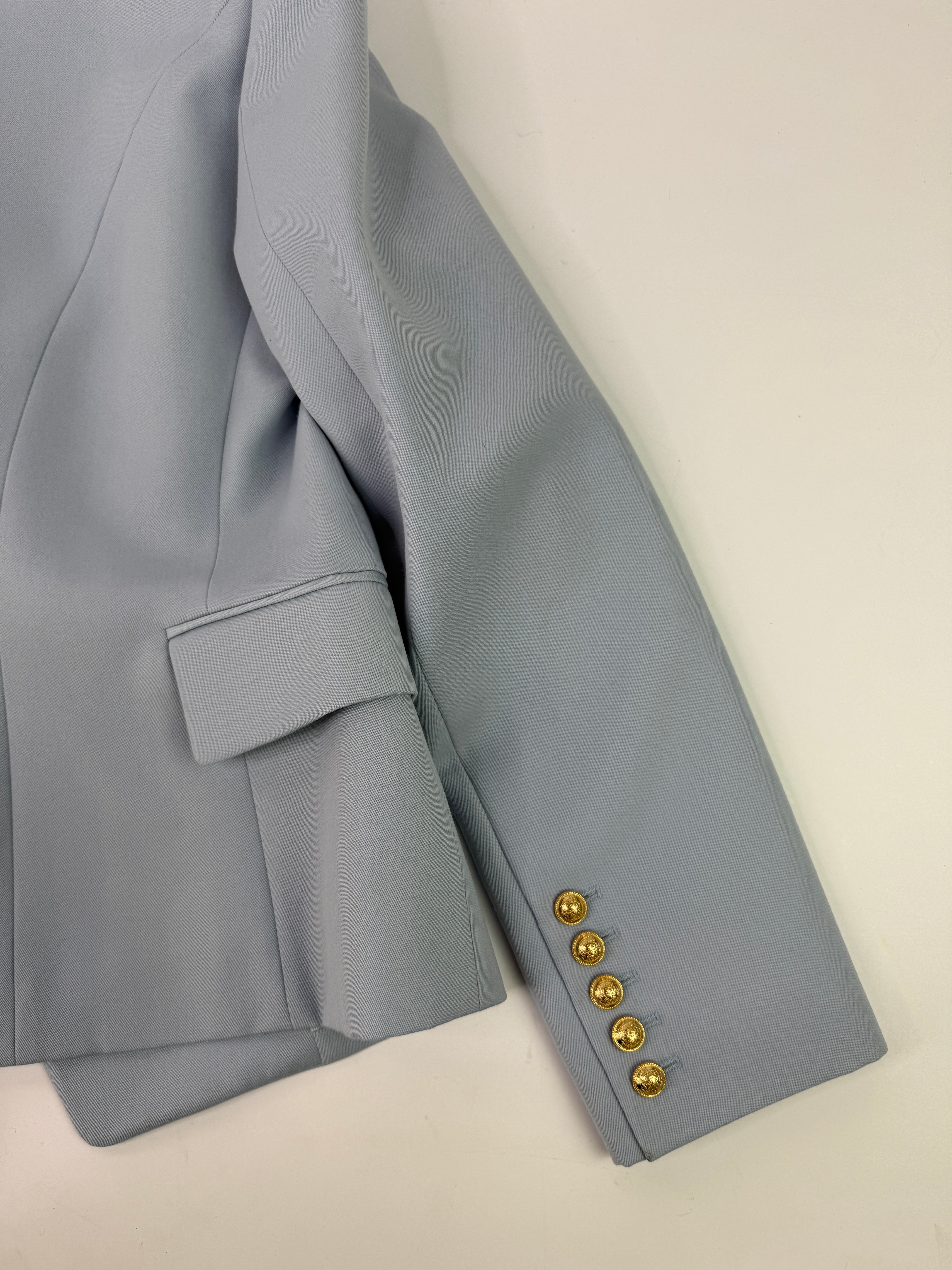 Balmain Powder Blue Blazer (Size FR46/UK18)