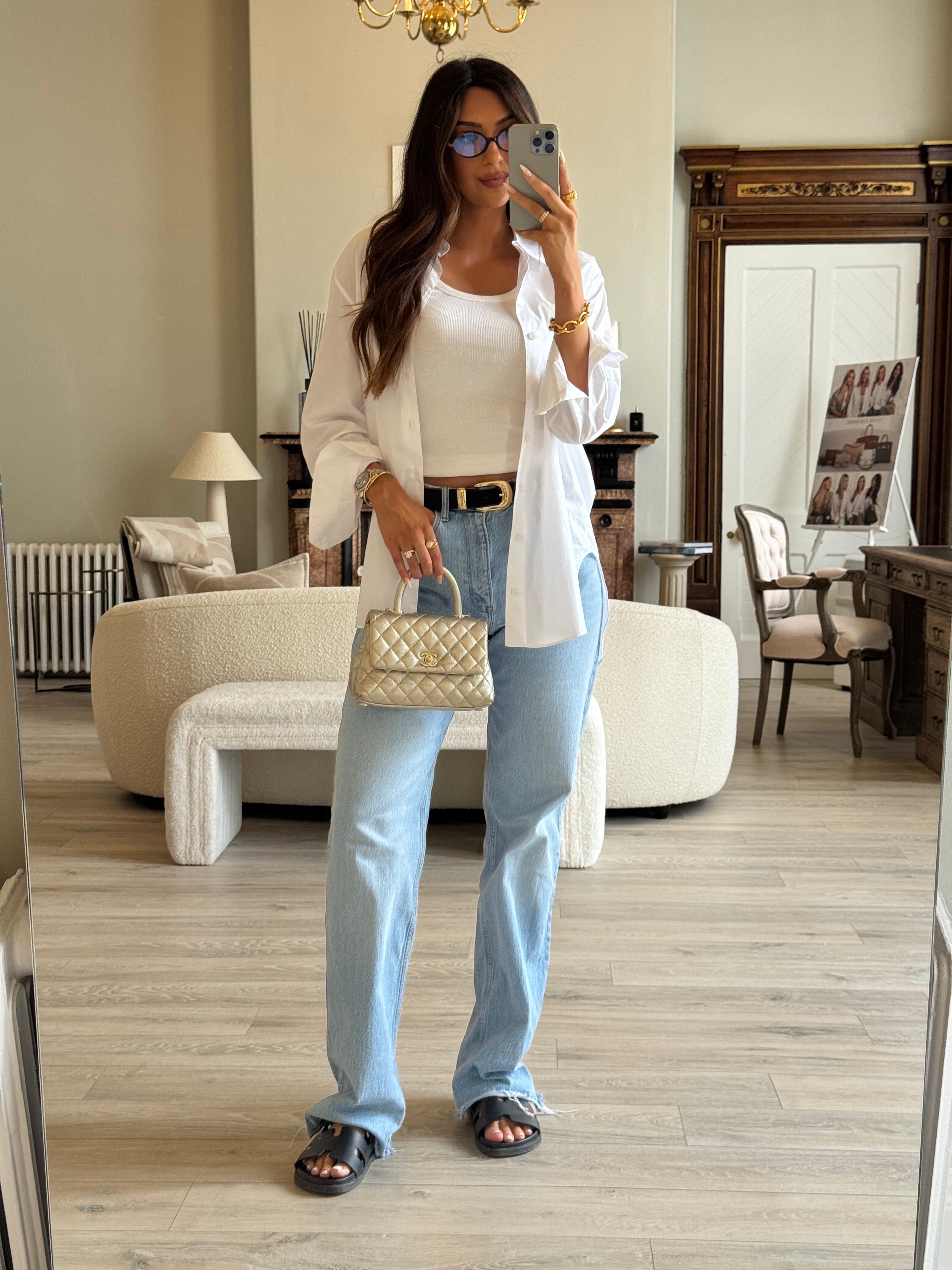 Chanel Small Coco In Gold Crumpled Calfskin With Gold Hardware
Pre Loved & Authentic