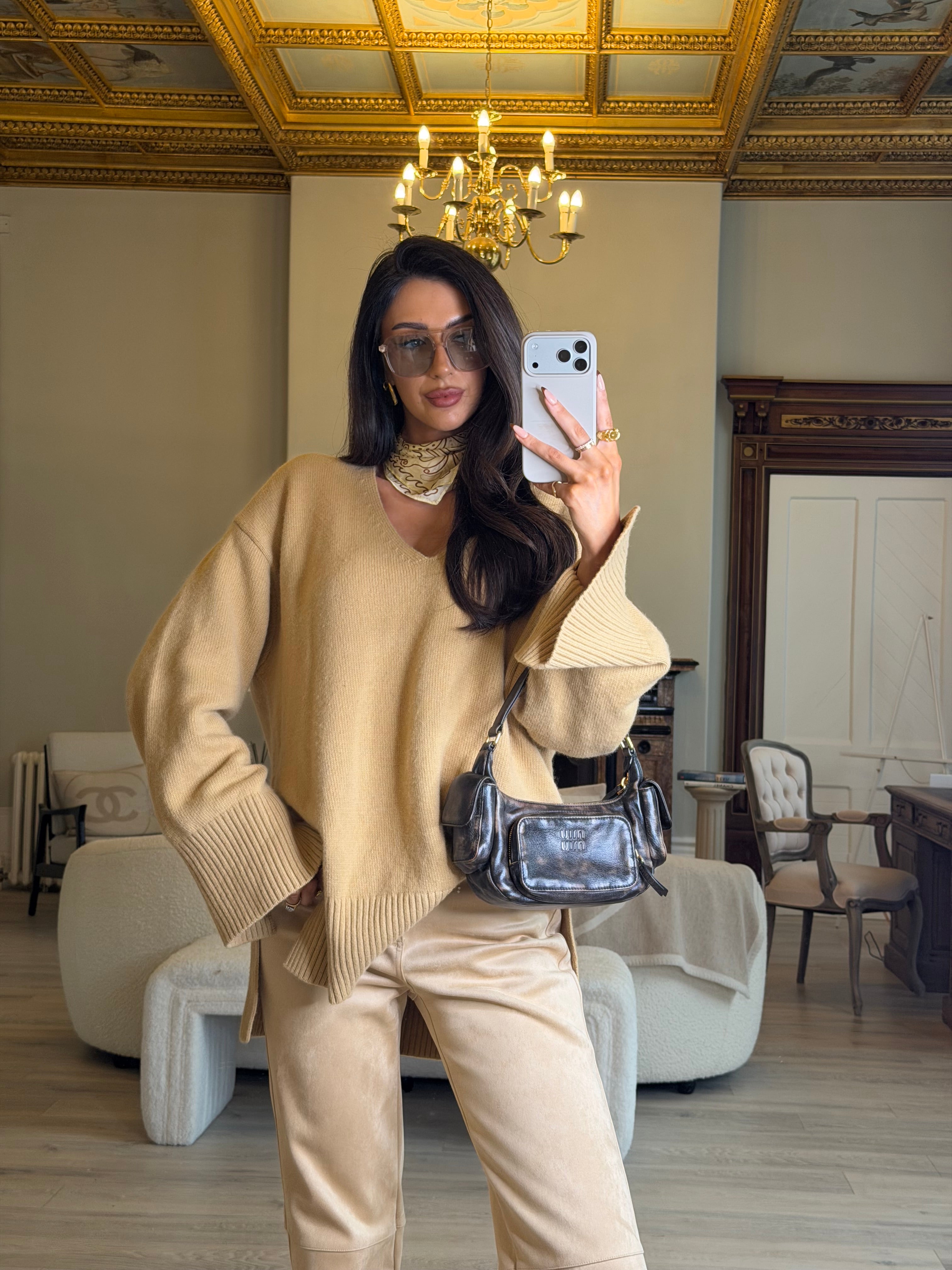 Miu Miu Pocket Nappa Leather Bag Brown Leather In Excellent preloved condition. 100% Authenticity guarantee