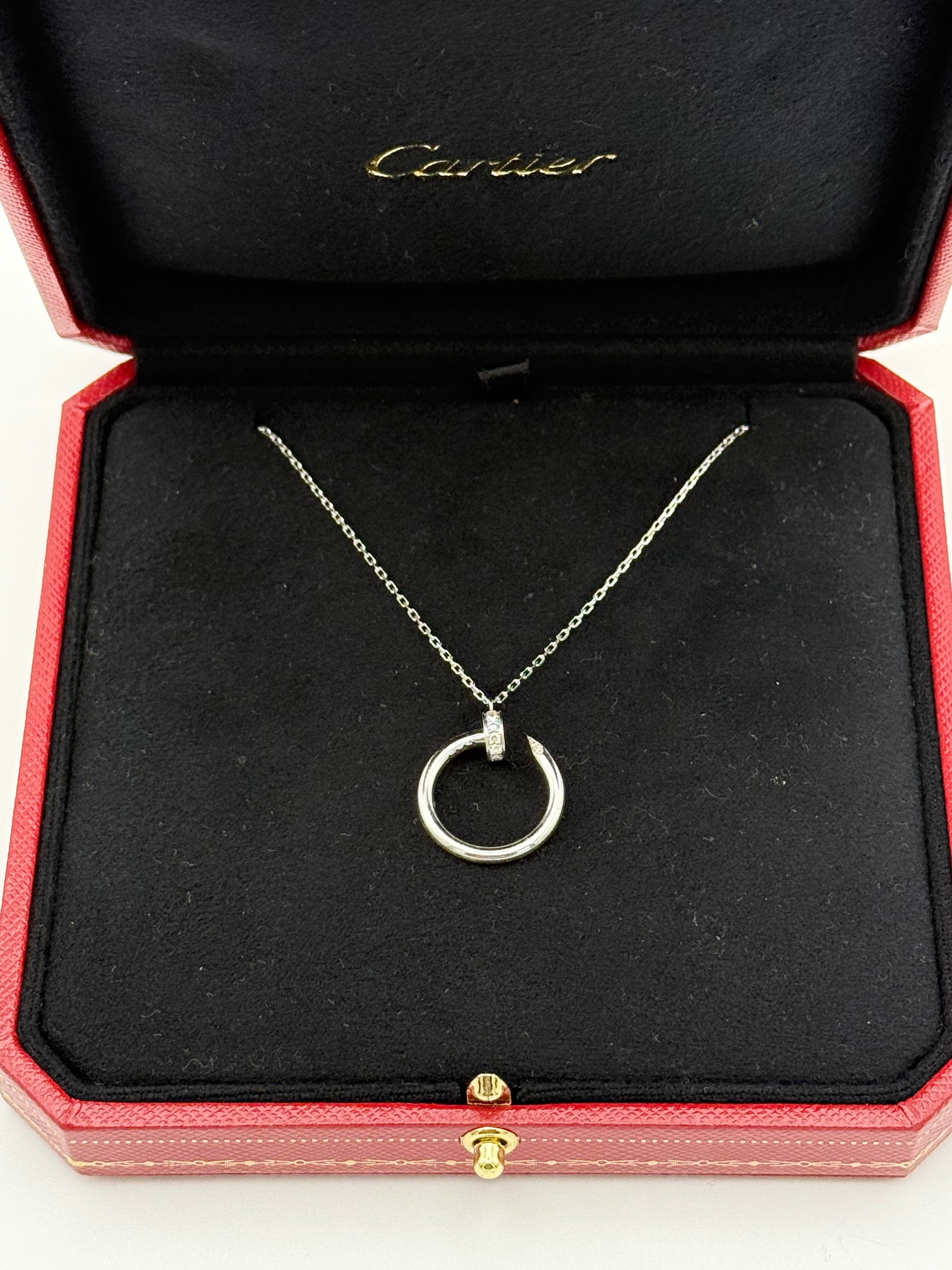 Cartier Juste Un Clou Pendant Diamonds White Gold