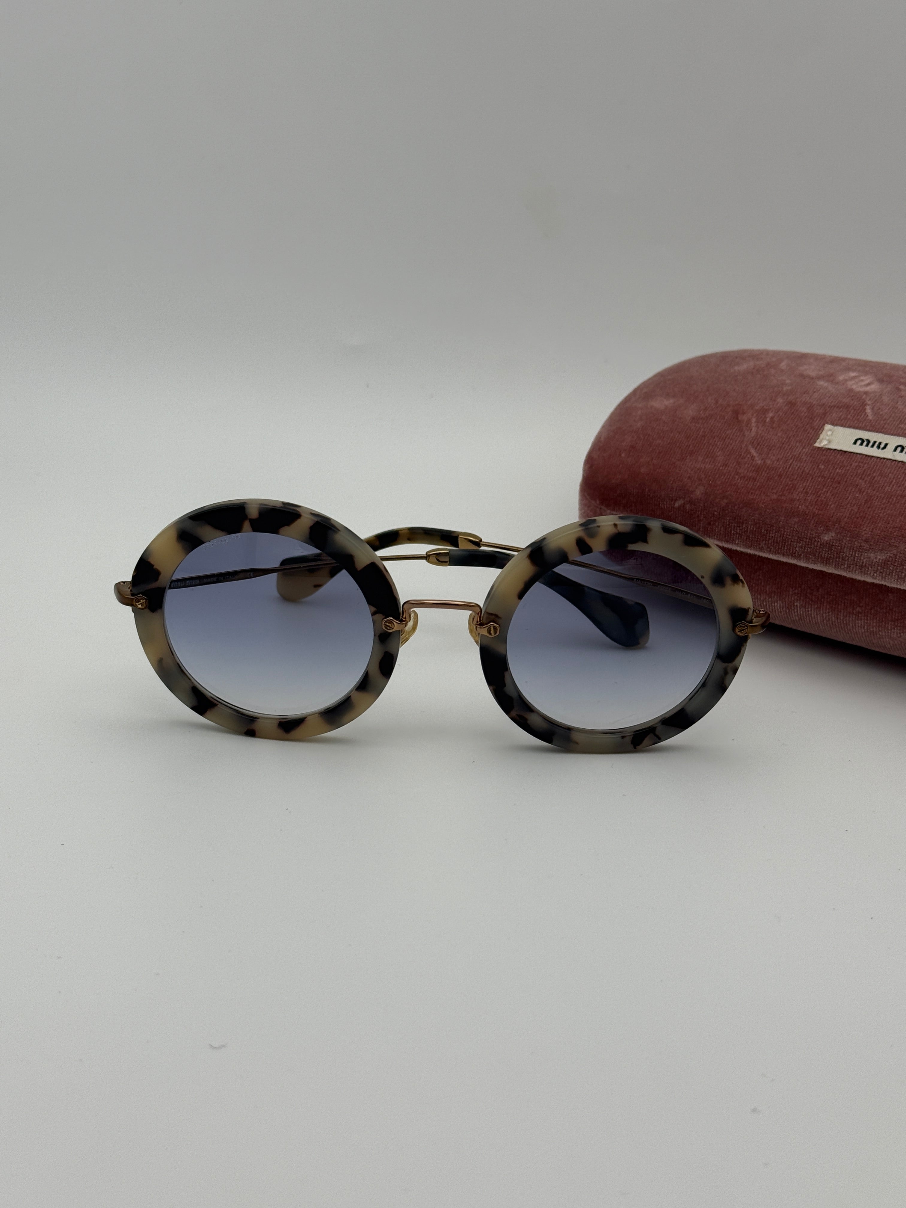 MiuMiu Over Sized Round Sunglasses