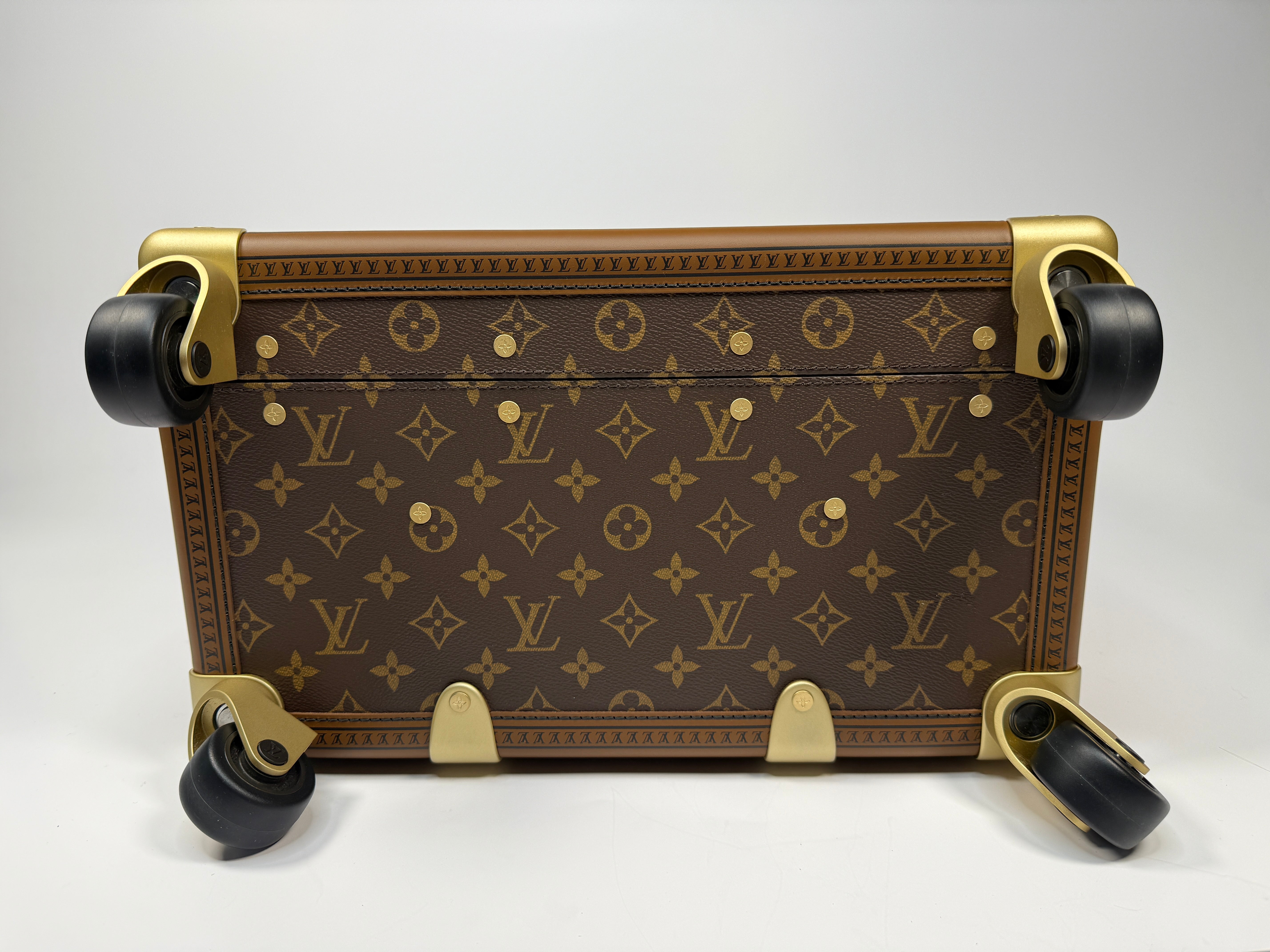 Louis Vuitton Monogram Trunk Roller authentic and preloved in new and unused condition