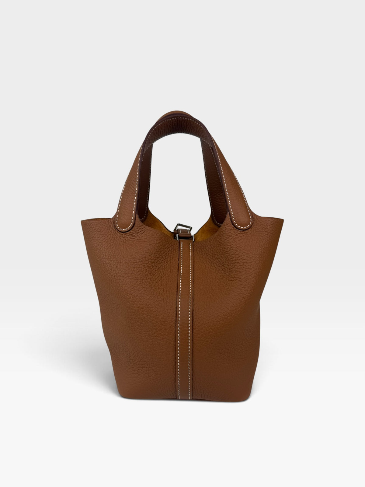 Hermès Picotin 18 In Gold Clemence Leather With Palladium Hardware