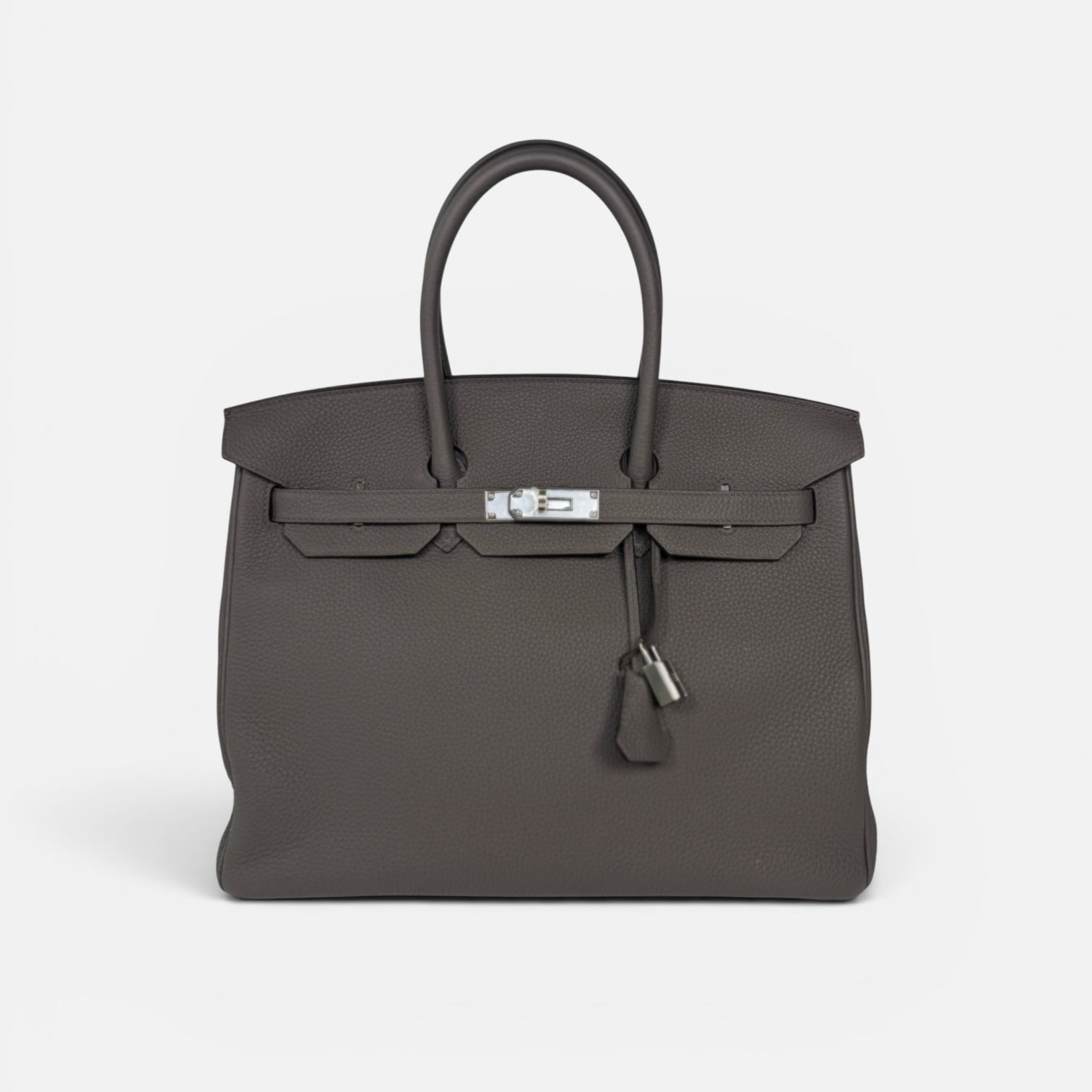 Hermès Birkin 35 In Gris Etain Togo Leather With Palladium Hardware