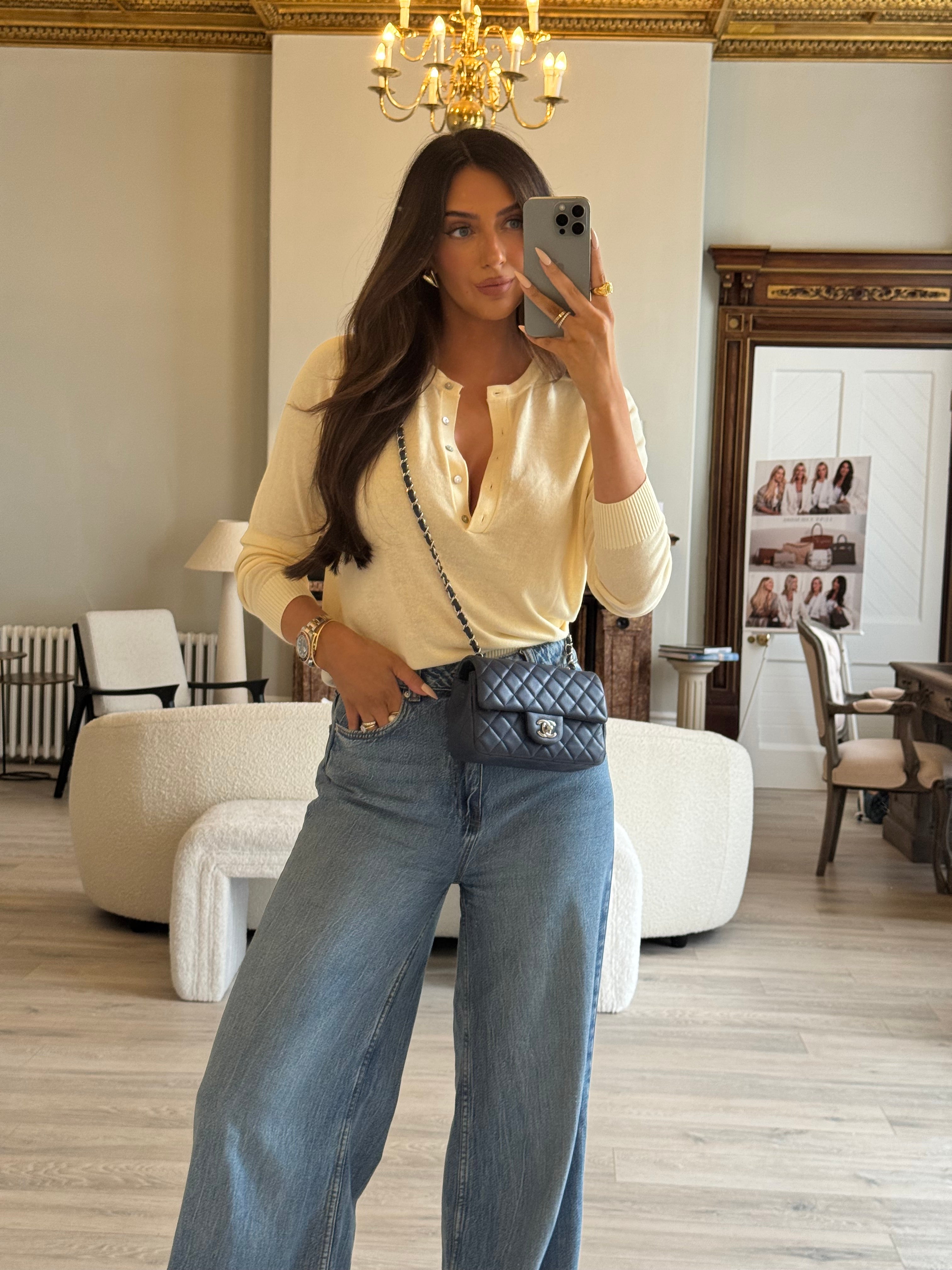 Chanel Mini Rectangle Flap Bag In Navy Lambskin With Silver Hardware
Pre Loved & Authentic