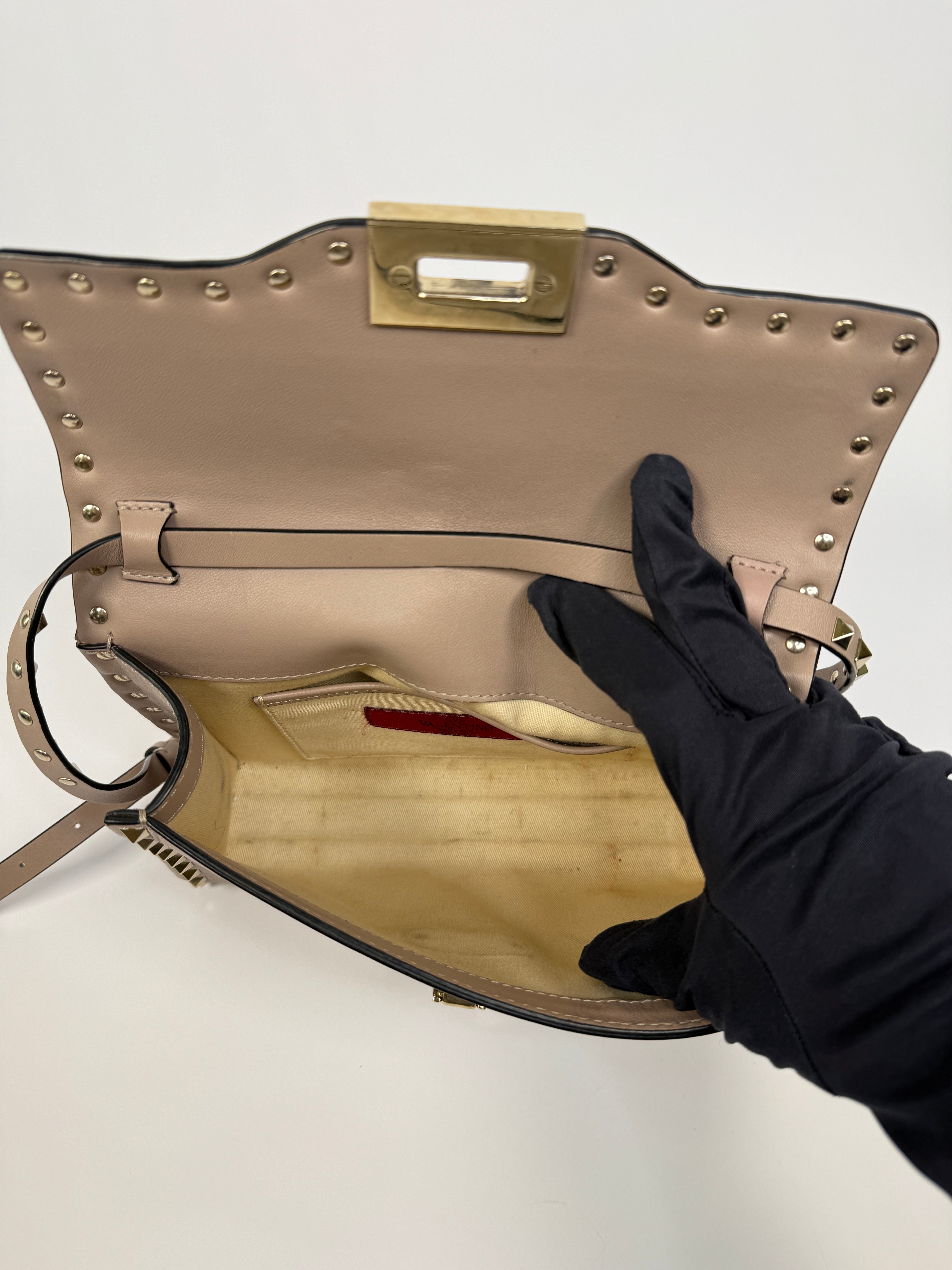 Valentino Garavani Medium Rockstud Flip Lock Crossbody Bag