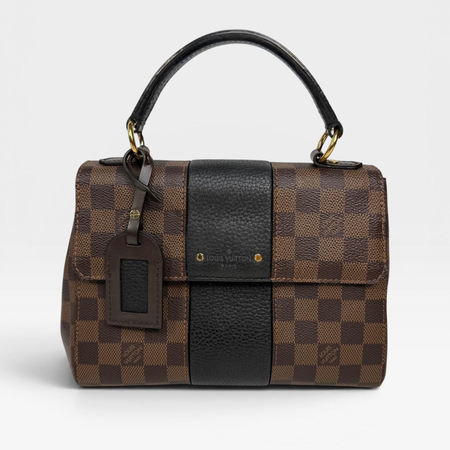 Louis Vuitton Bond Street BB In Damier Ebene With Gold Hardware