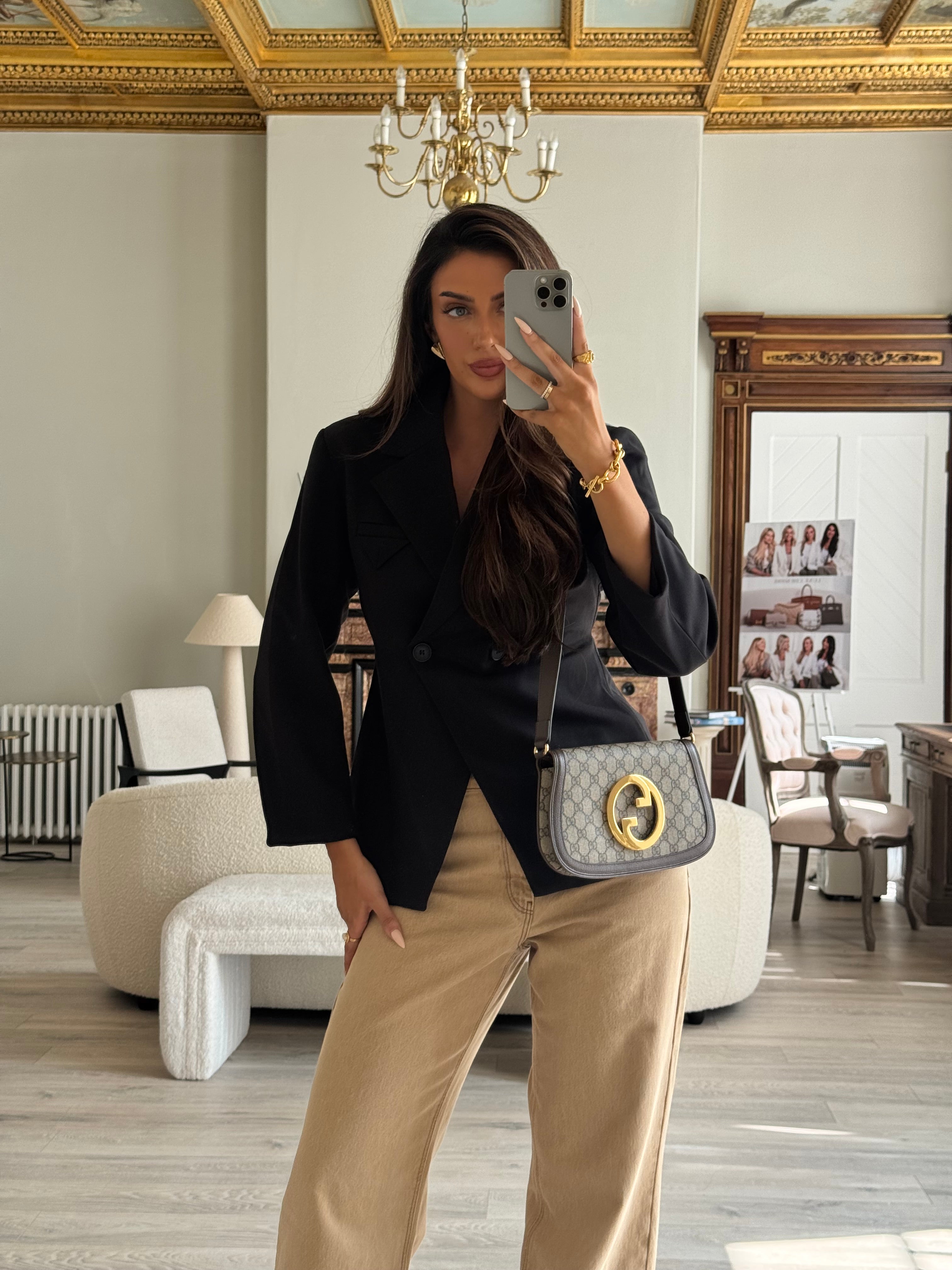 Gucci GG Supreme Blondie Shoulder Bag