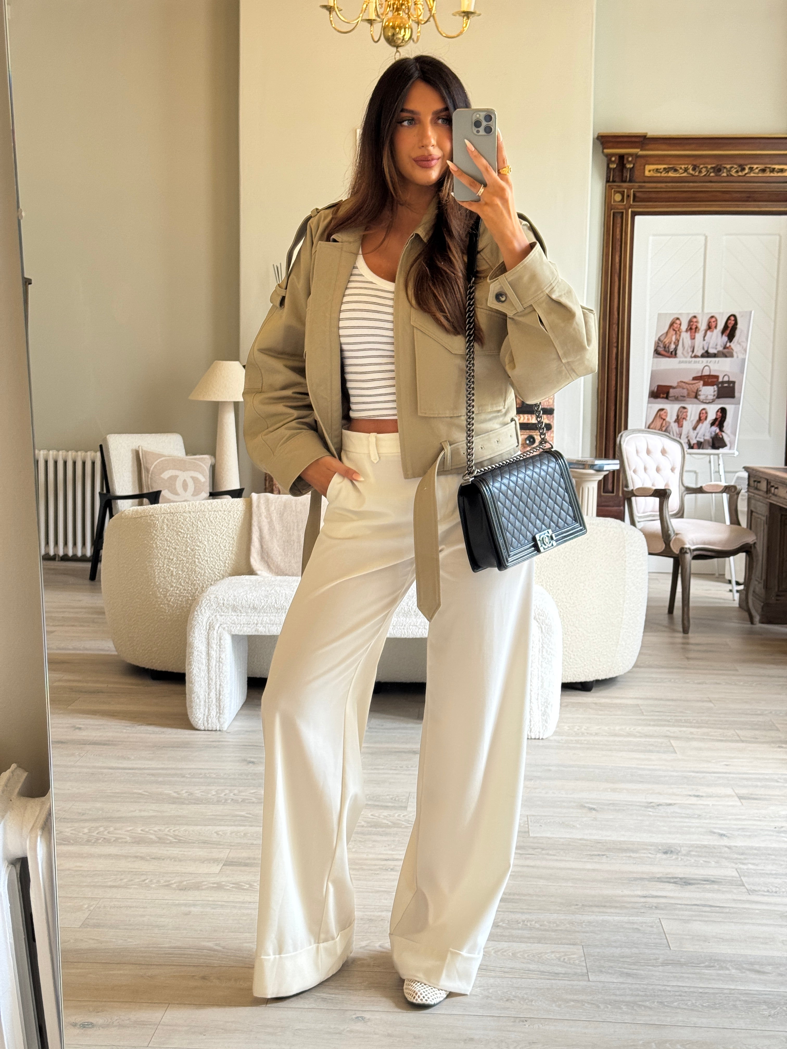 Chanel Boy Bag Large In Black Calfskin Leather With Silver Hardware
Pre Loved & Authentic