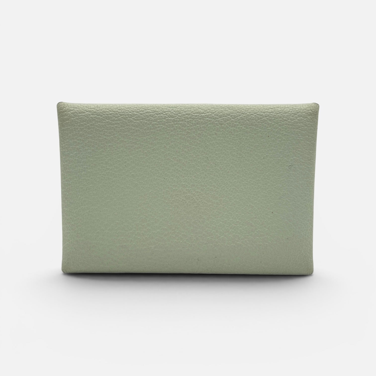 Hermès H Calvi Duo Wallet In Vert Fizz & Green Bamboo